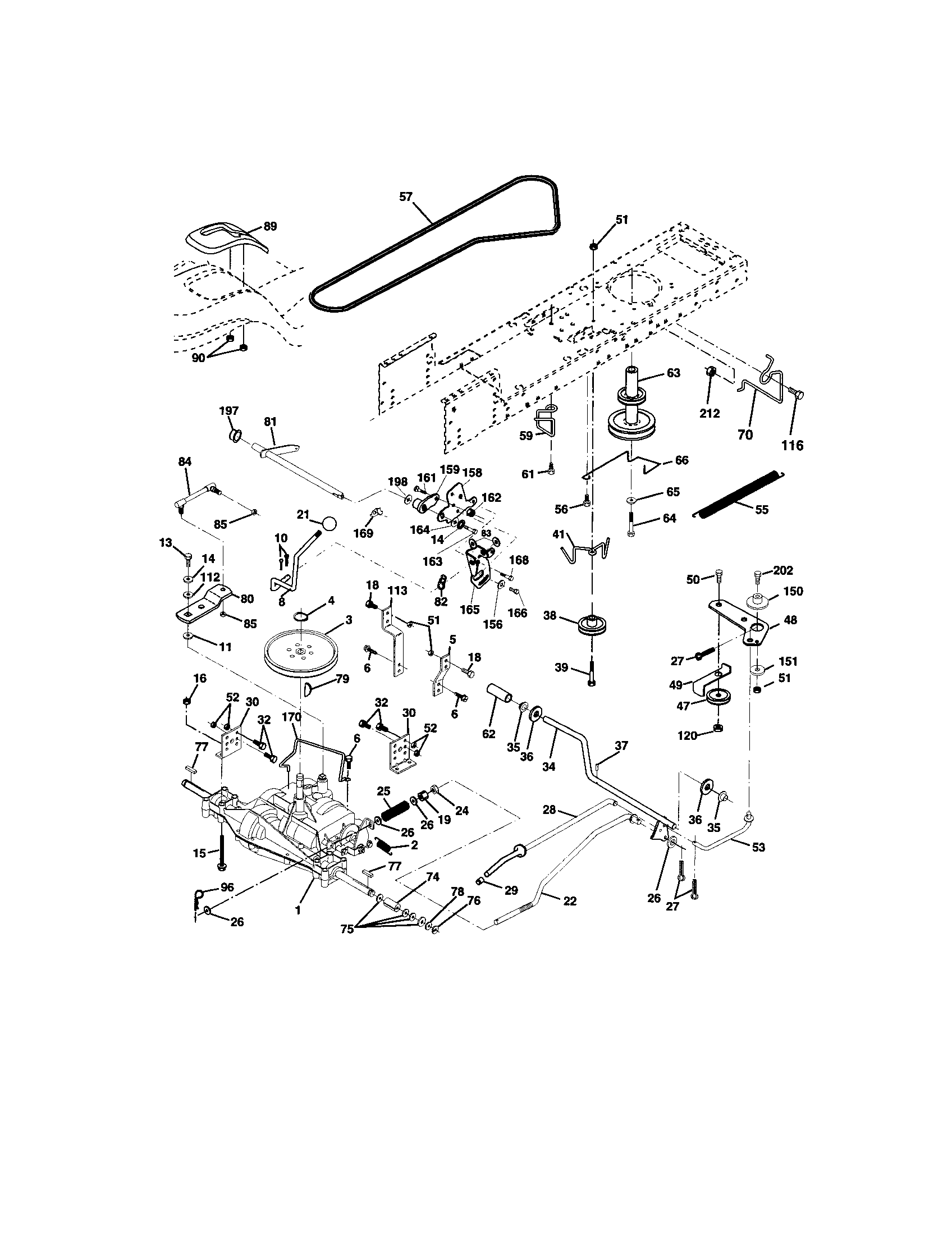 Craftsman 917271653 ground drive diagram