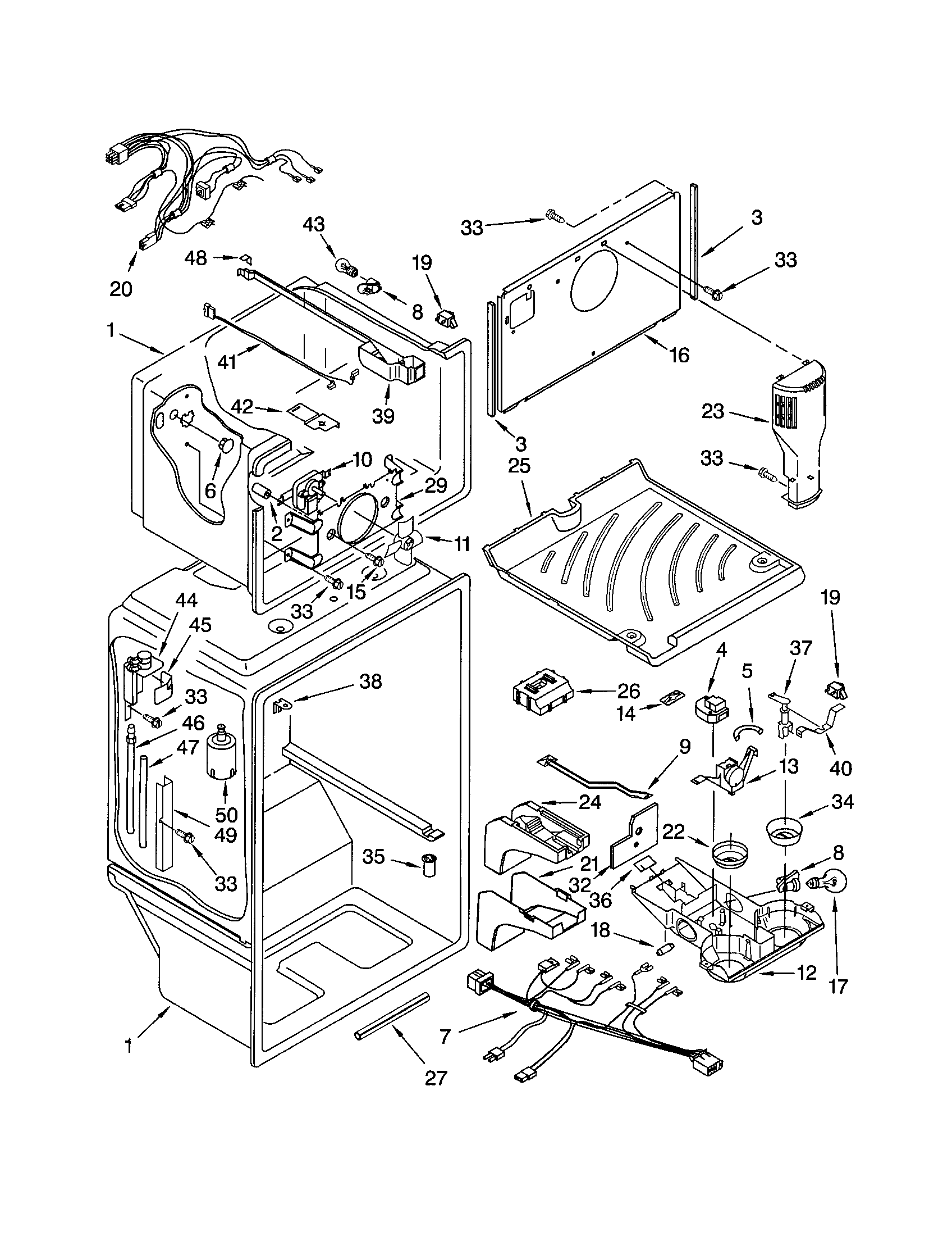 Kenmore 10672102107 liner diagram