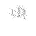 Kenmore 10672992207 freezer door diagram
