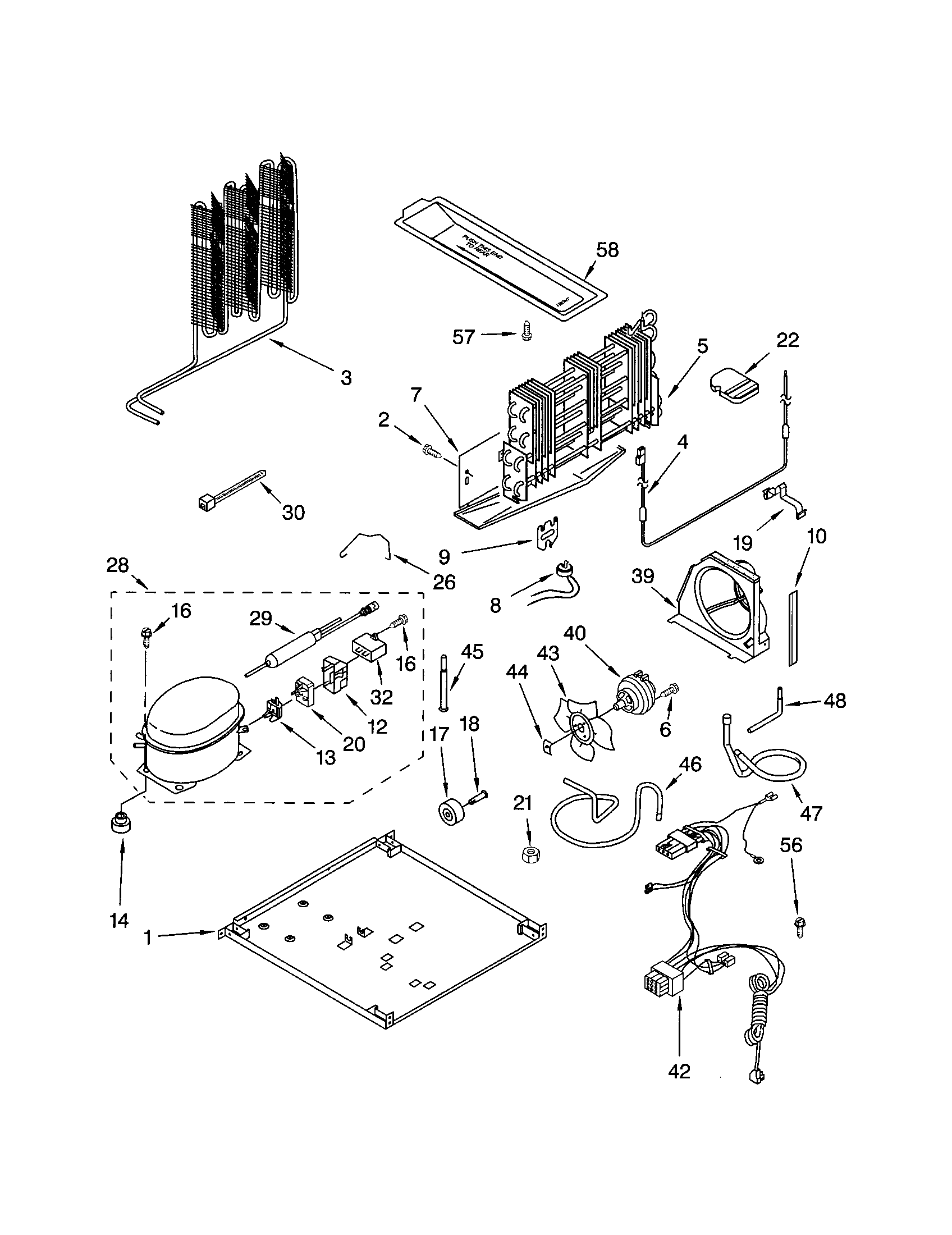 Kenmore 10660842101 unit diagram