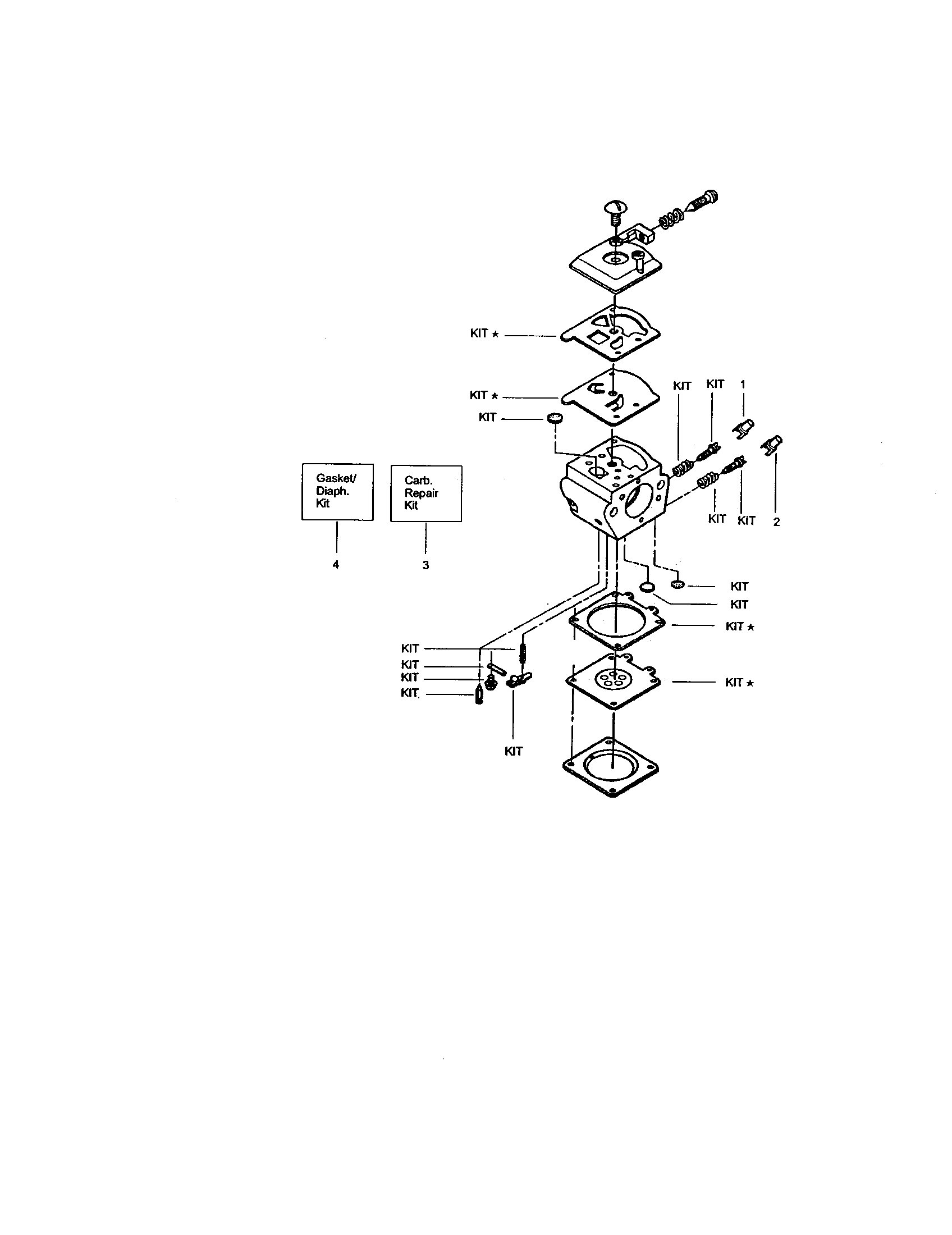 Craftsman 358350461 carburetor - 530069703 diagram