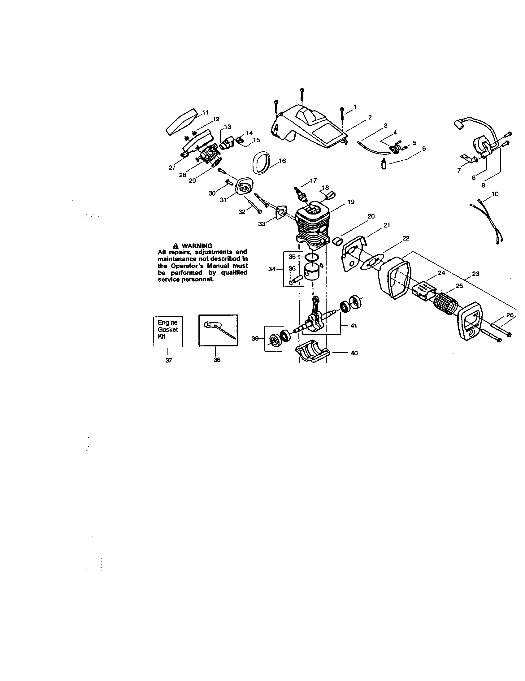 Craftsman 944411371 cylinder/cylinder shield diagram