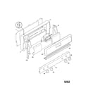 Frigidaire FGFB74BJBA backguard diagram