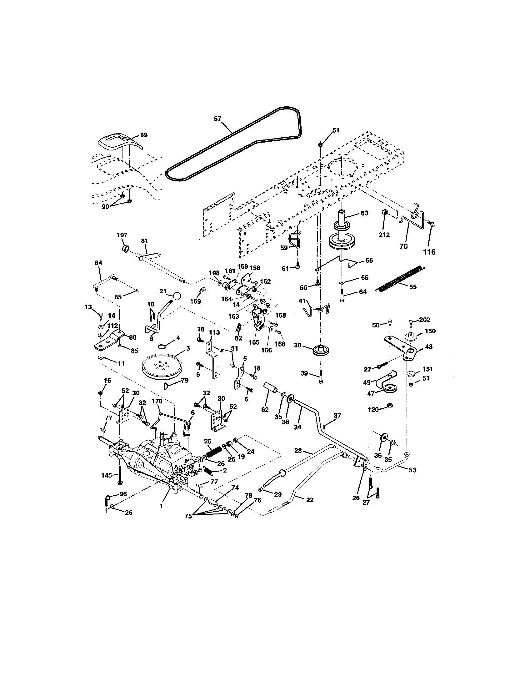 Craftsman 917271750 ground drive diagram