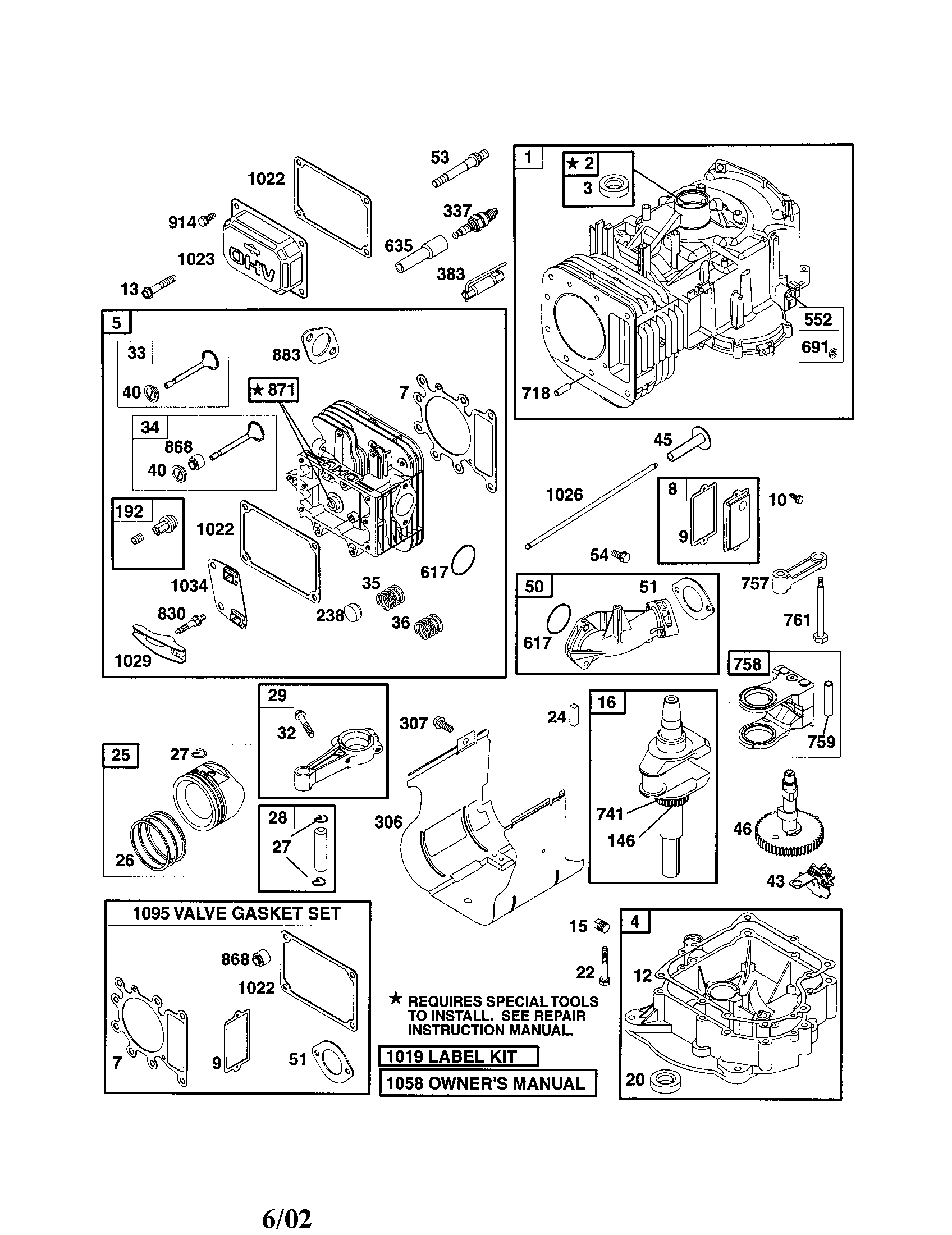 Craftsman 917271554 cylinder/crankshaft diagram