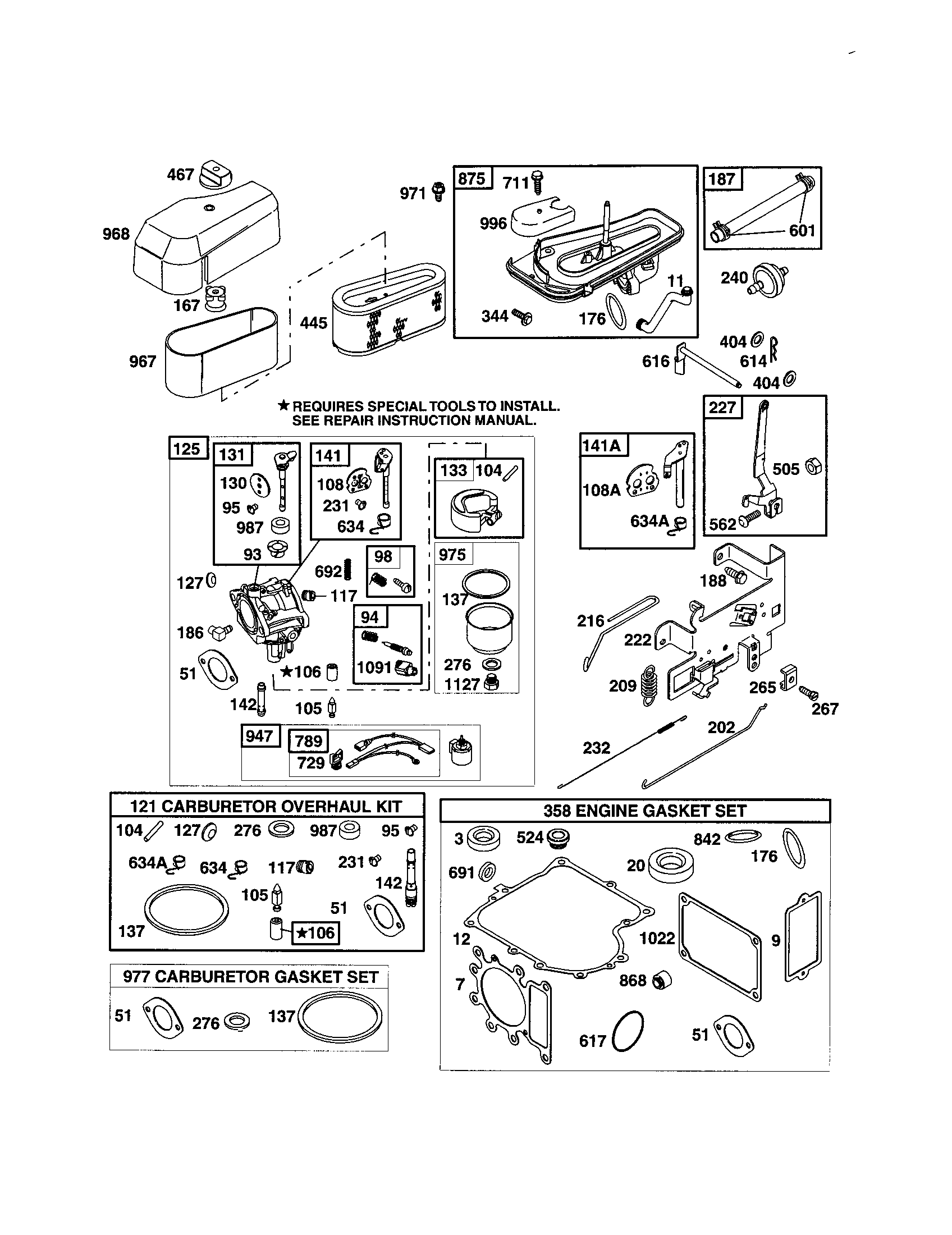 Craftsman 917271554 carburetor diagram