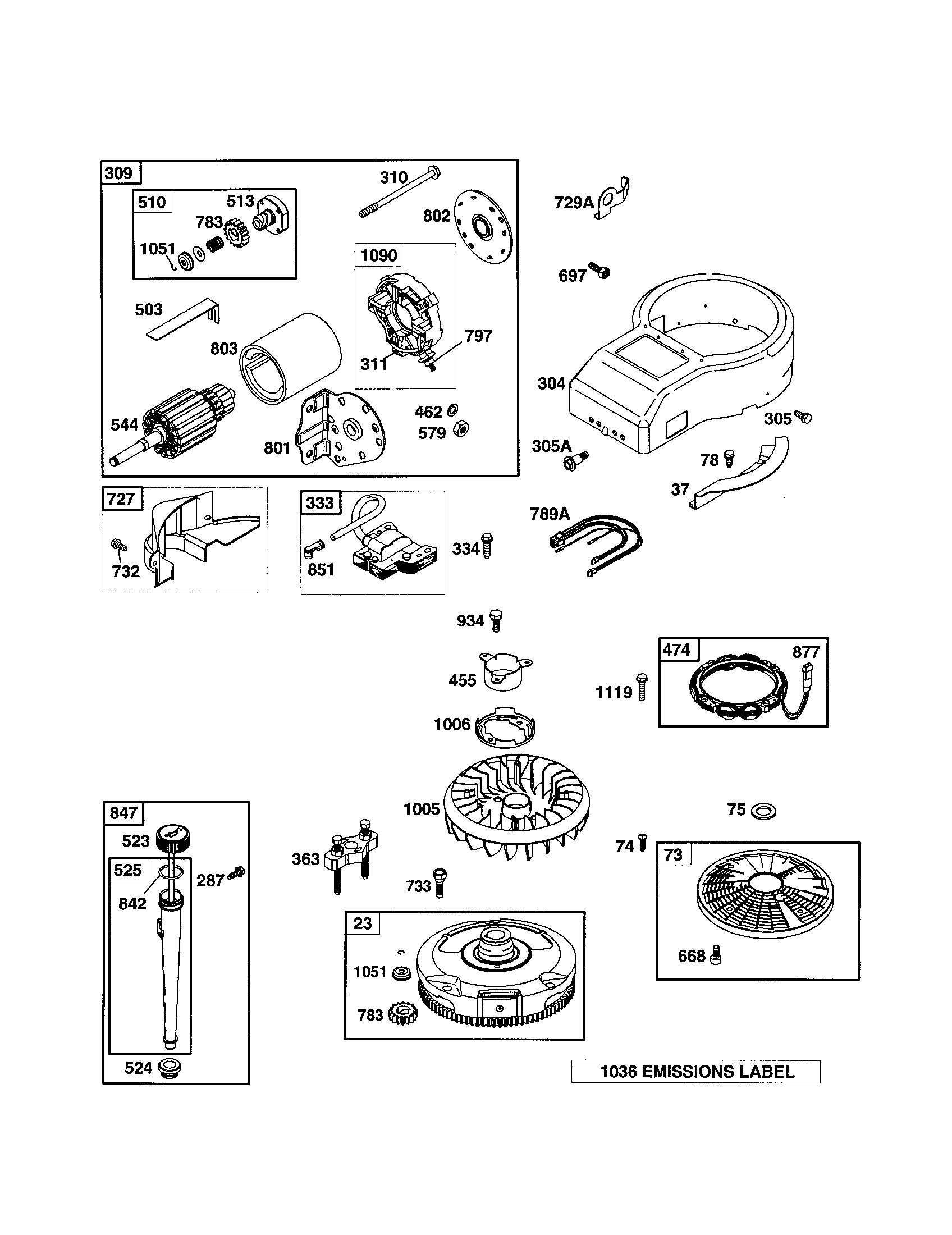 Craftsman 917271554 housing blower/motor starter diagram