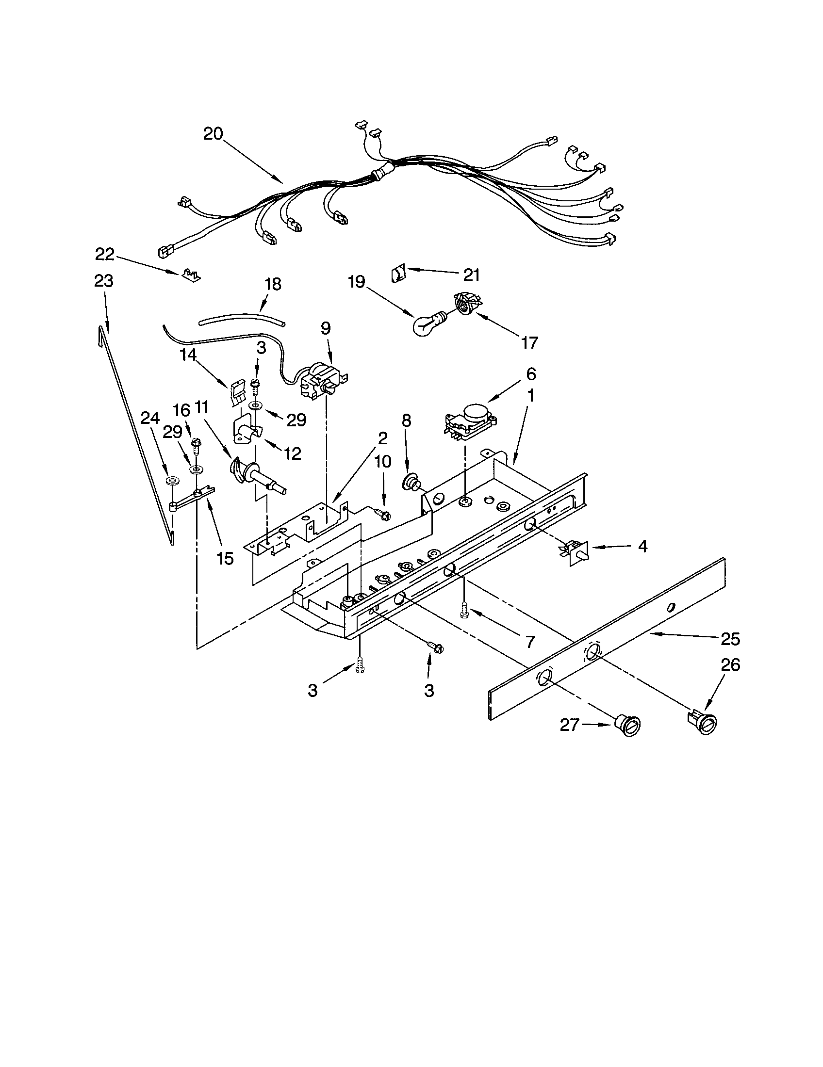 Kenmore 10652214101 control diagram