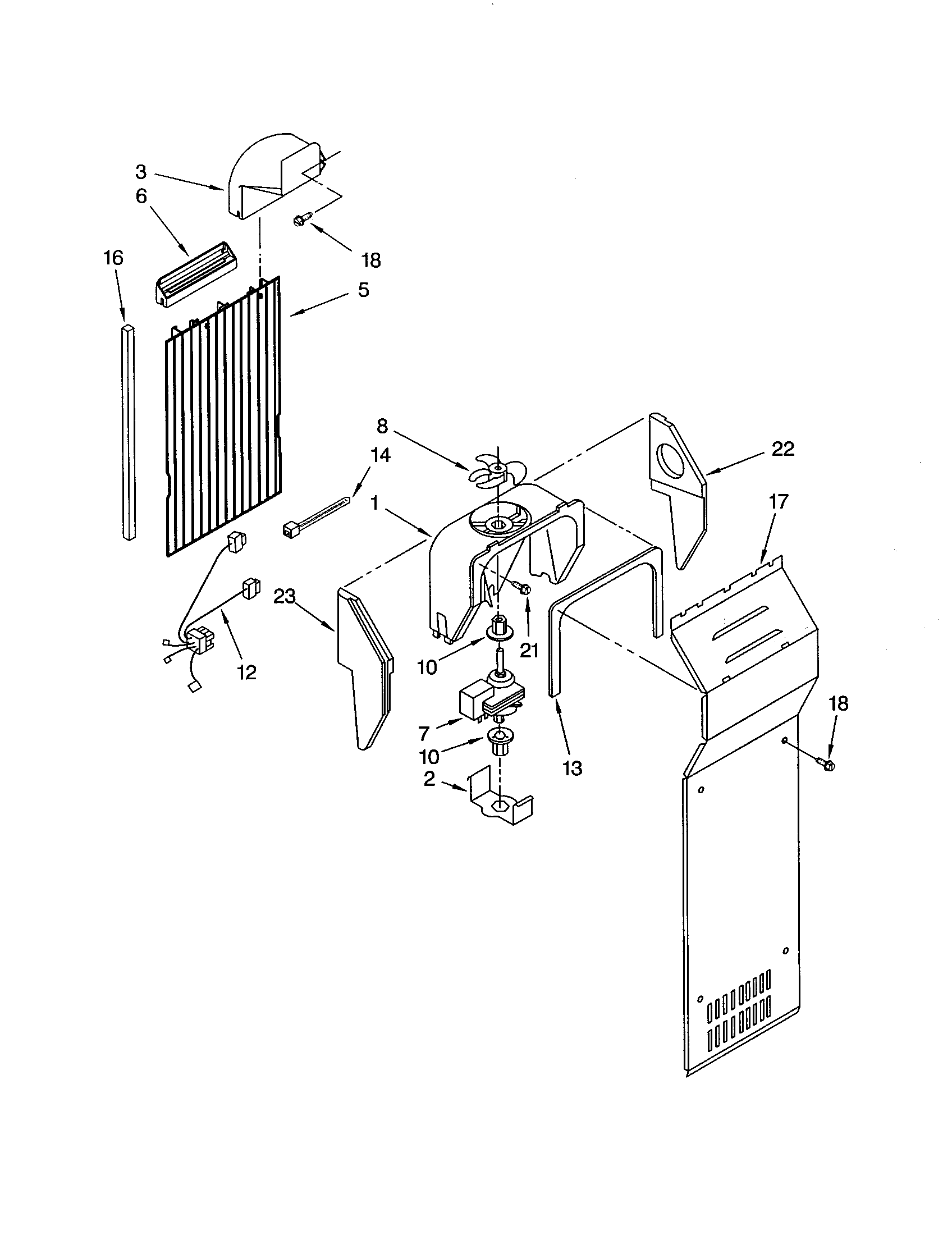 Kenmore 10641214101 air flow diagram