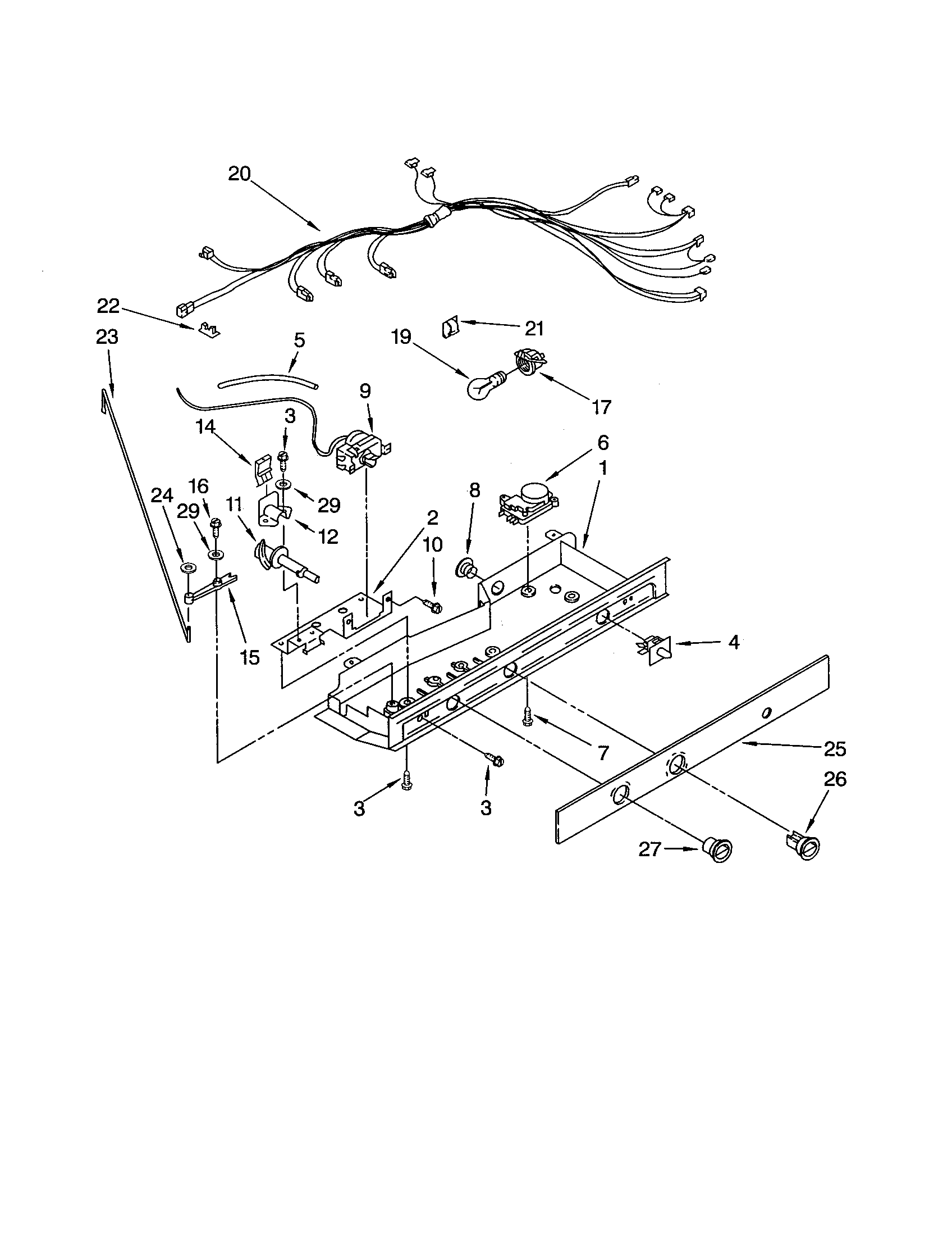 Kenmore 10641214101 control diagram