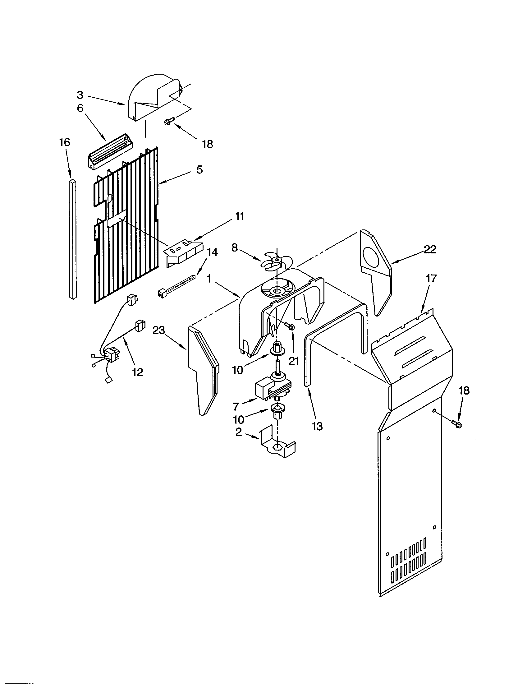 Kenmore 10651284201 air flow diagram