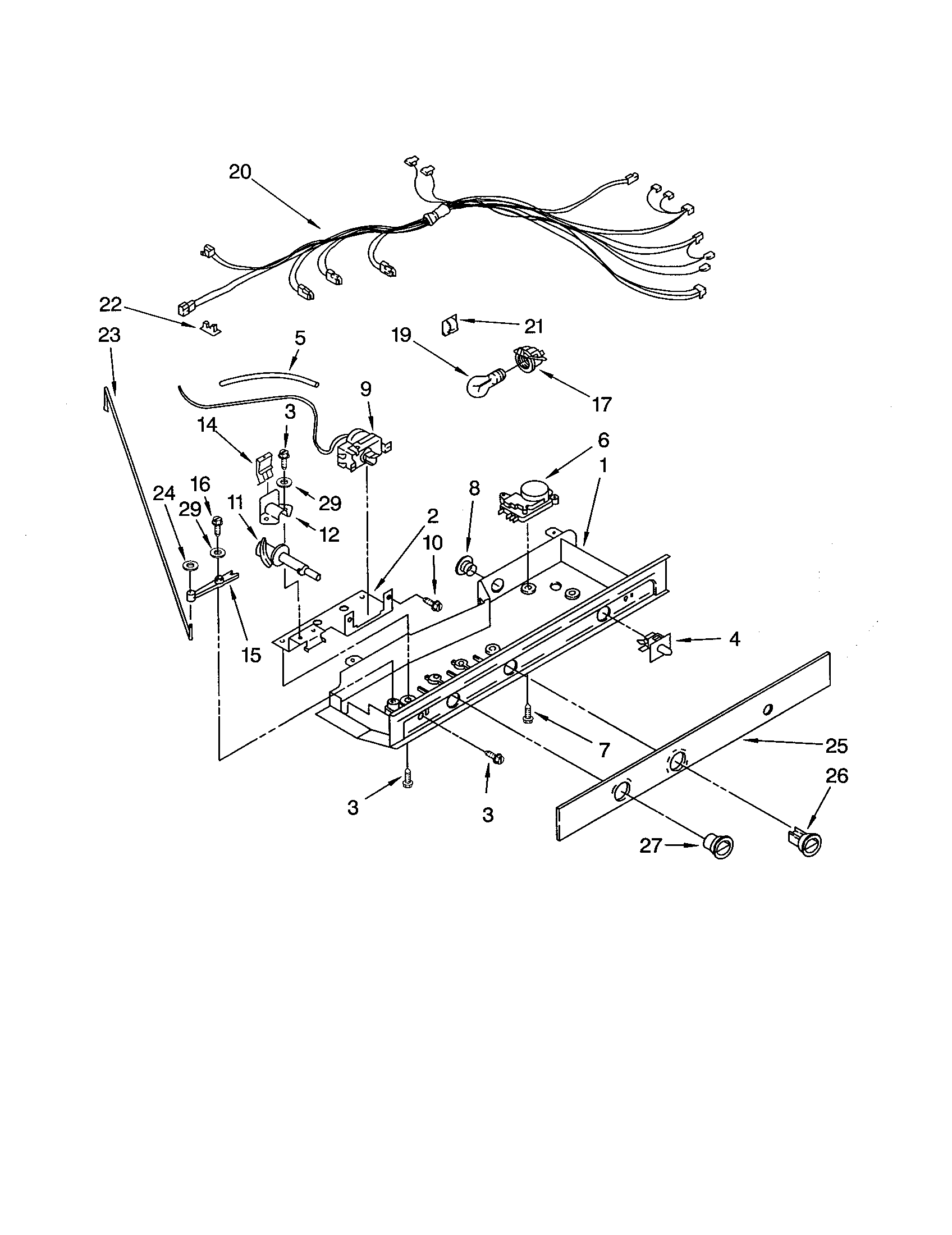 Kenmore 10651284201 control diagram