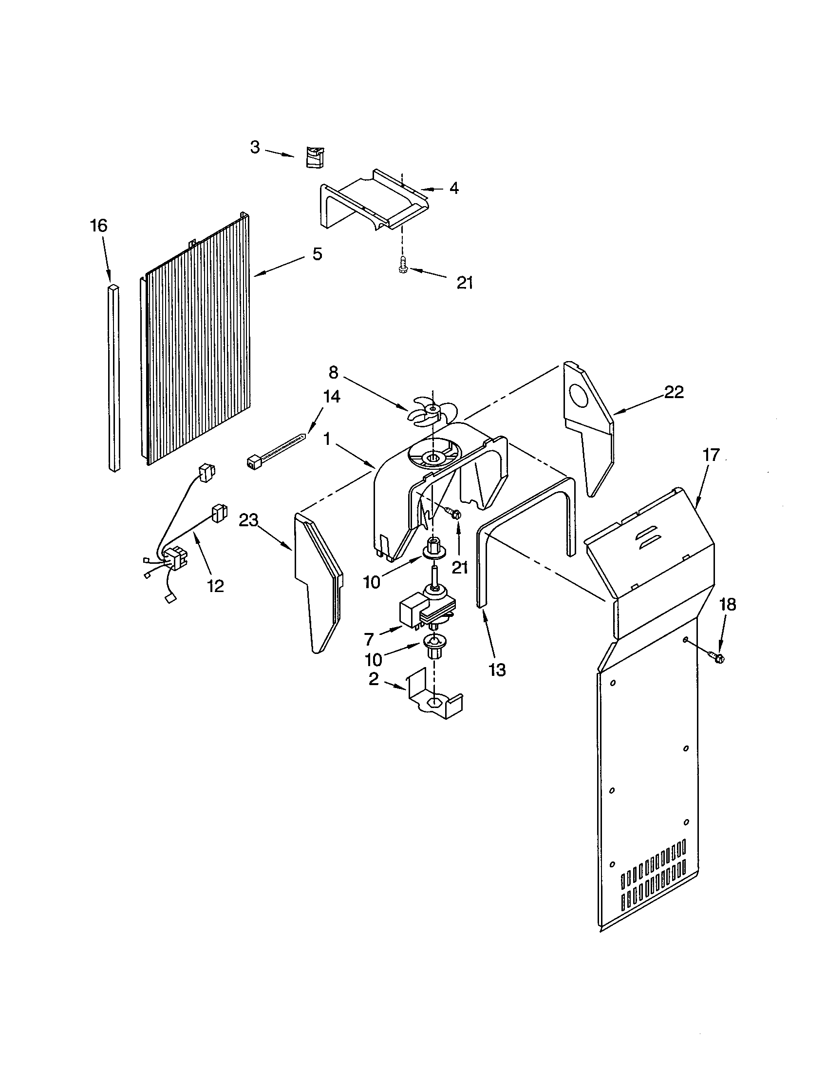 Kenmore 10651264104 air flow diagram