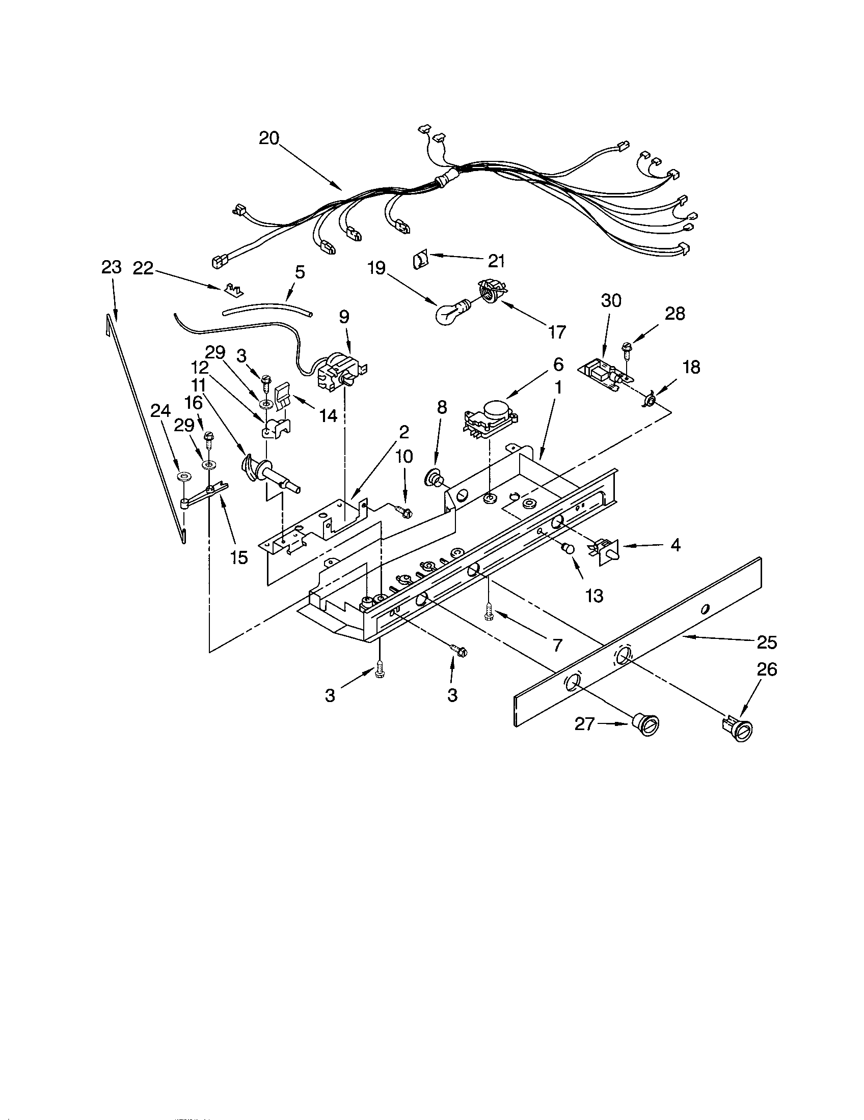 Kenmore 10651069101 control diagram