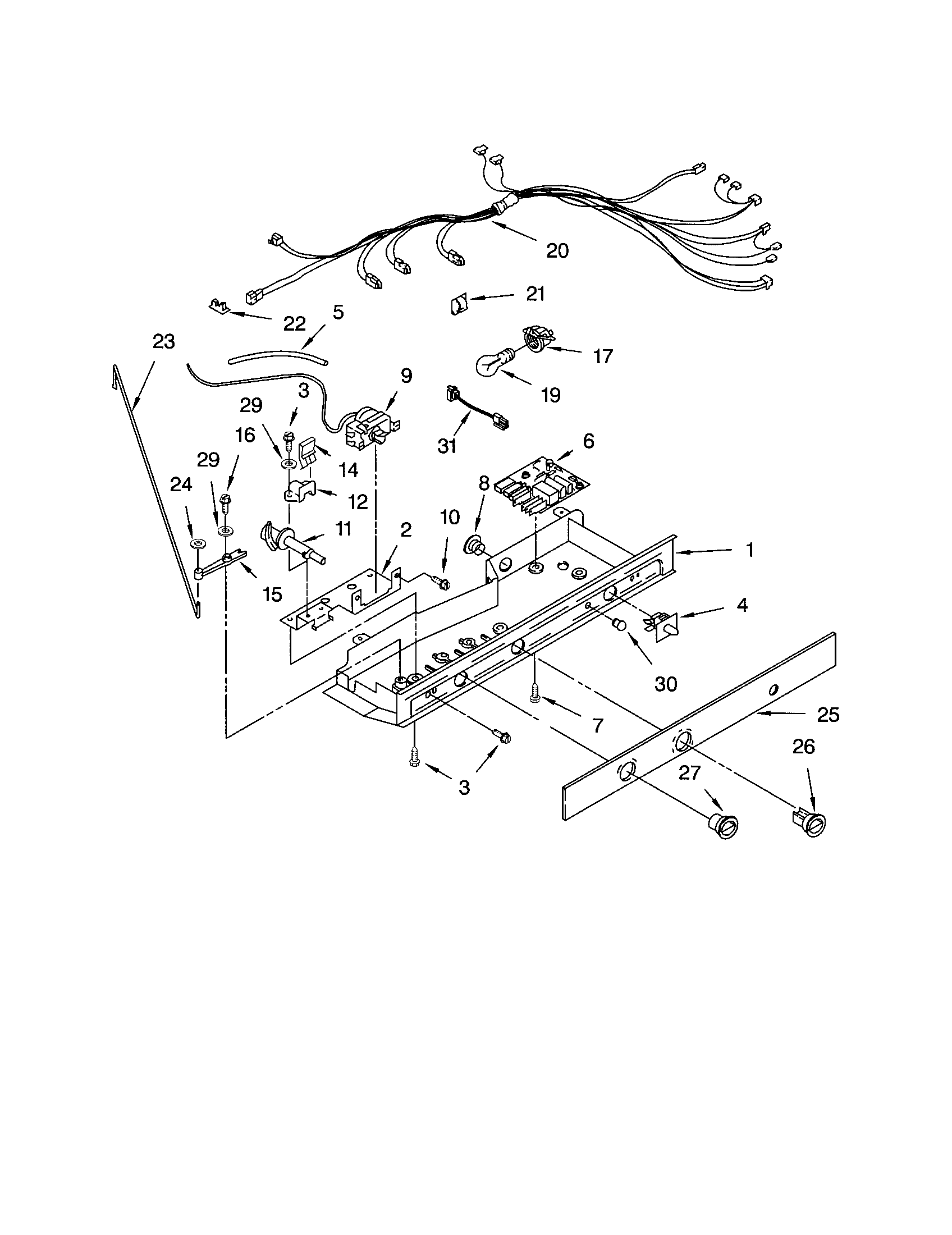 Kenmore 10652284202 control diagram