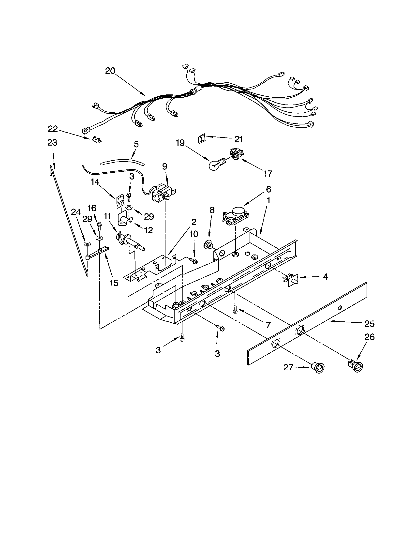 Kenmore 10651274201 control diagram