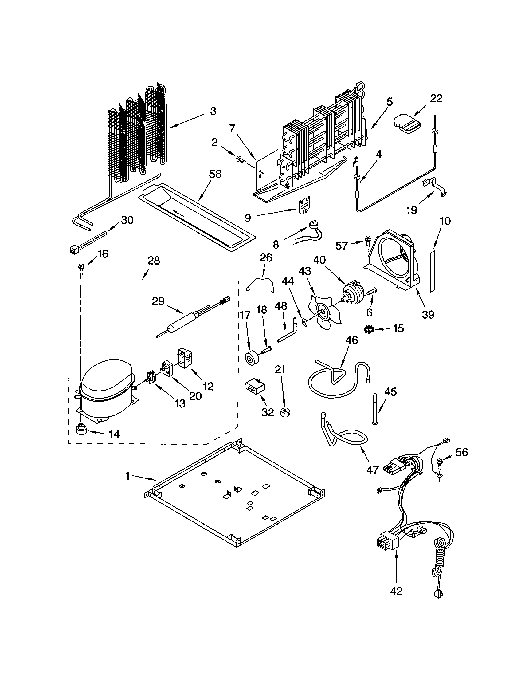 Kenmore 10660834102 unit diagram