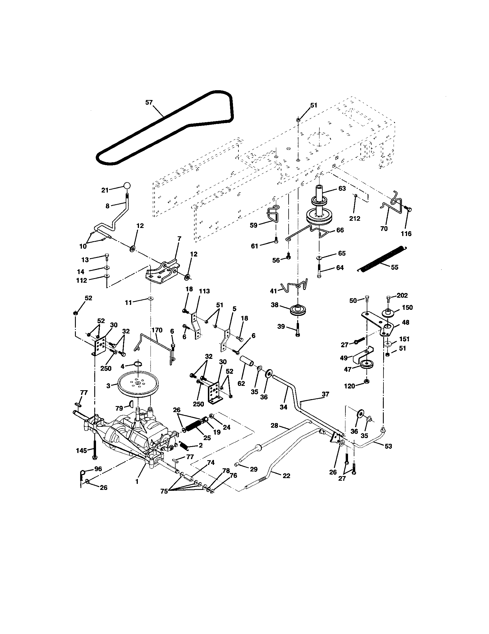 Craftsman 917271554 ground drive diagram