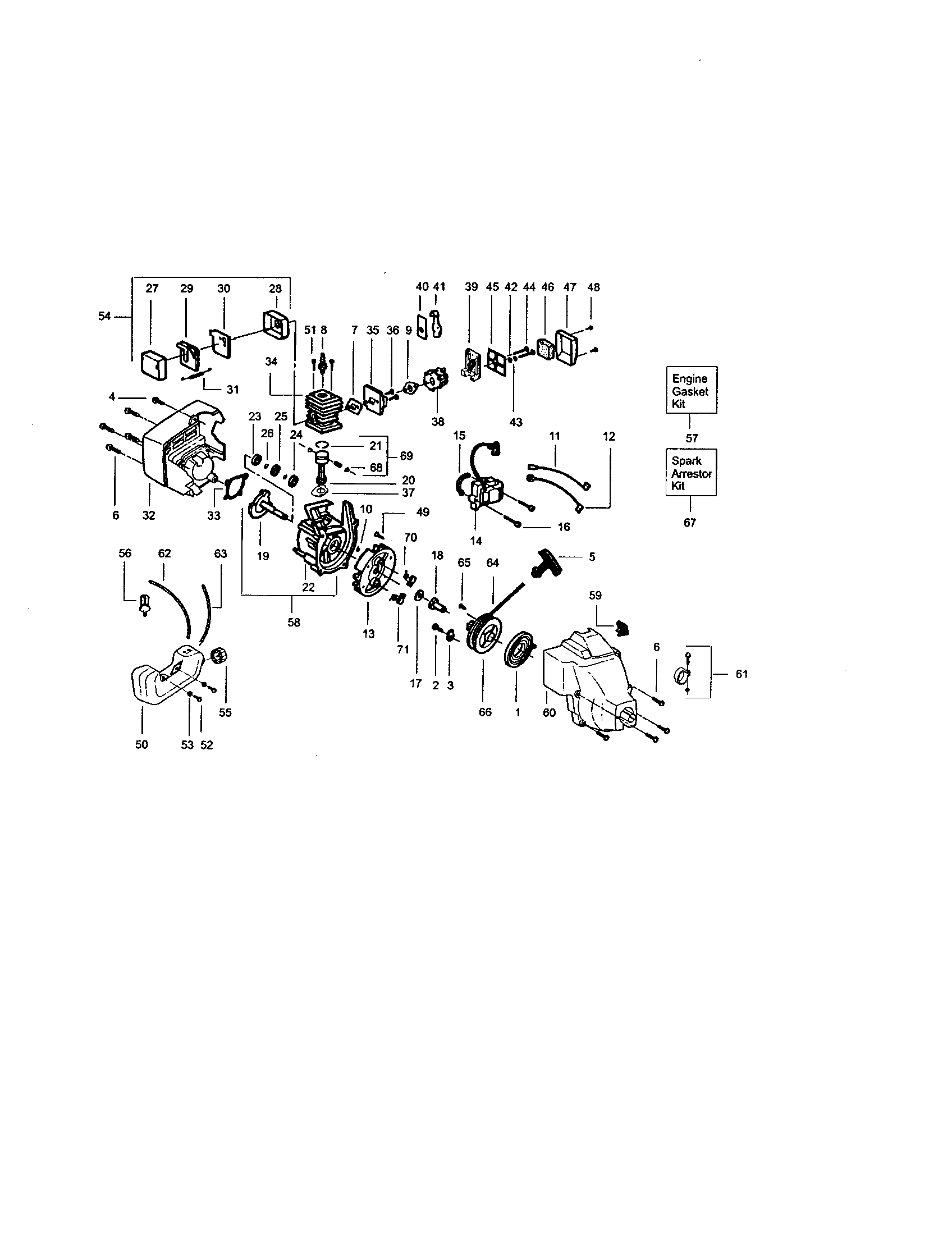 Craftsman 358796050 crankshaft/crankcase diagram