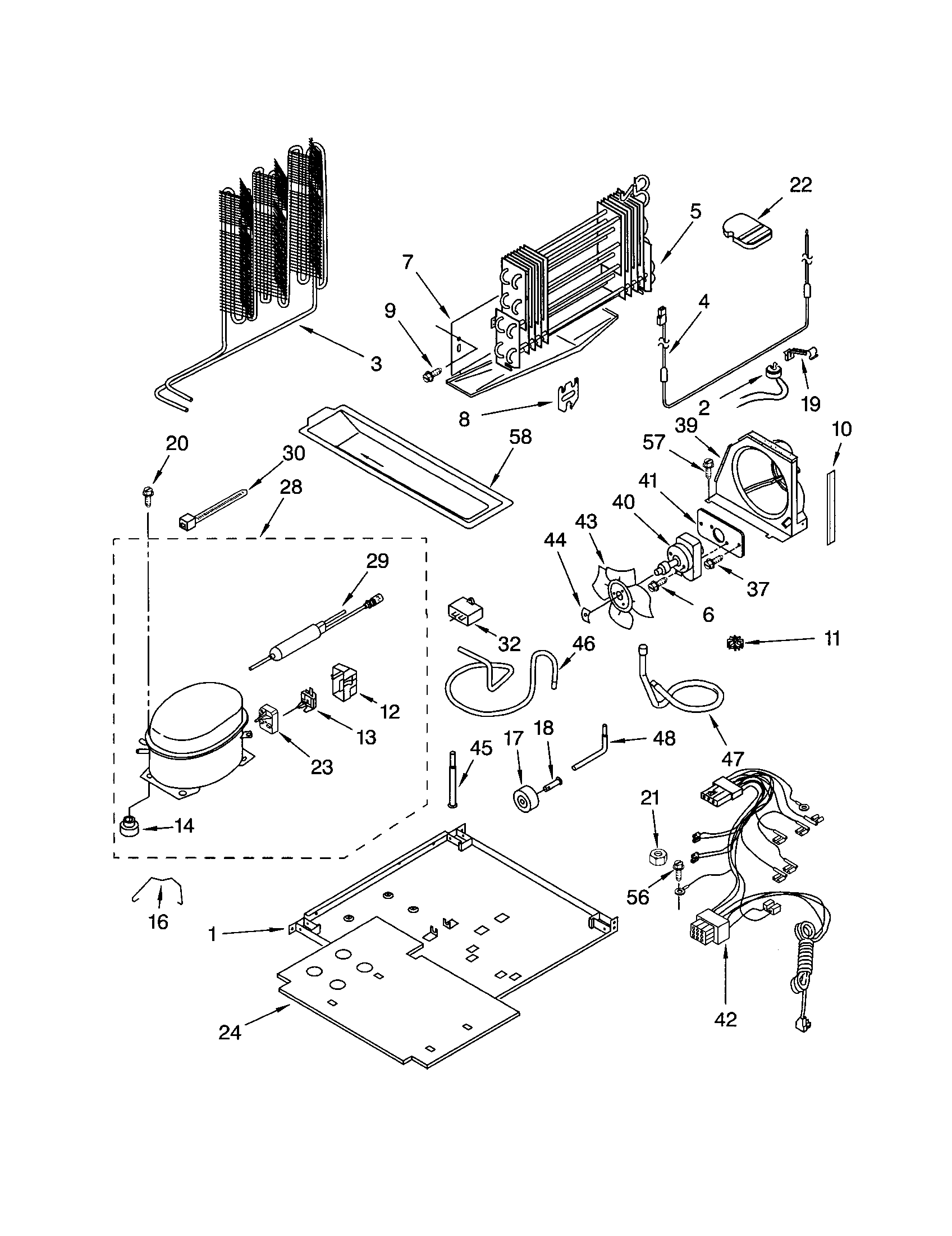 Kenmore 10672202201 unit diagram