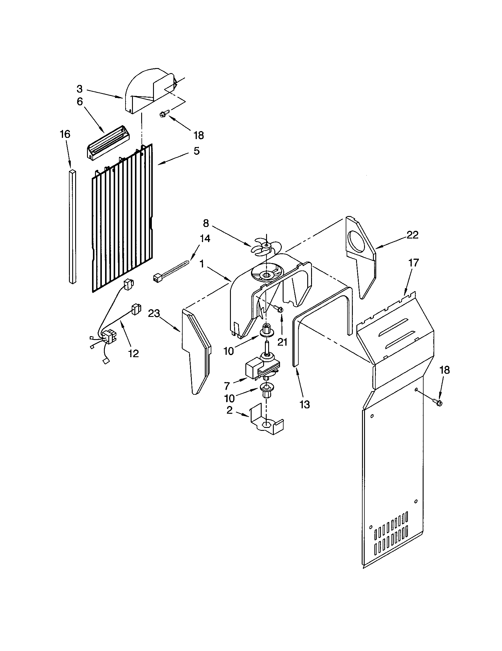Kenmore 10641014101 air flow diagram