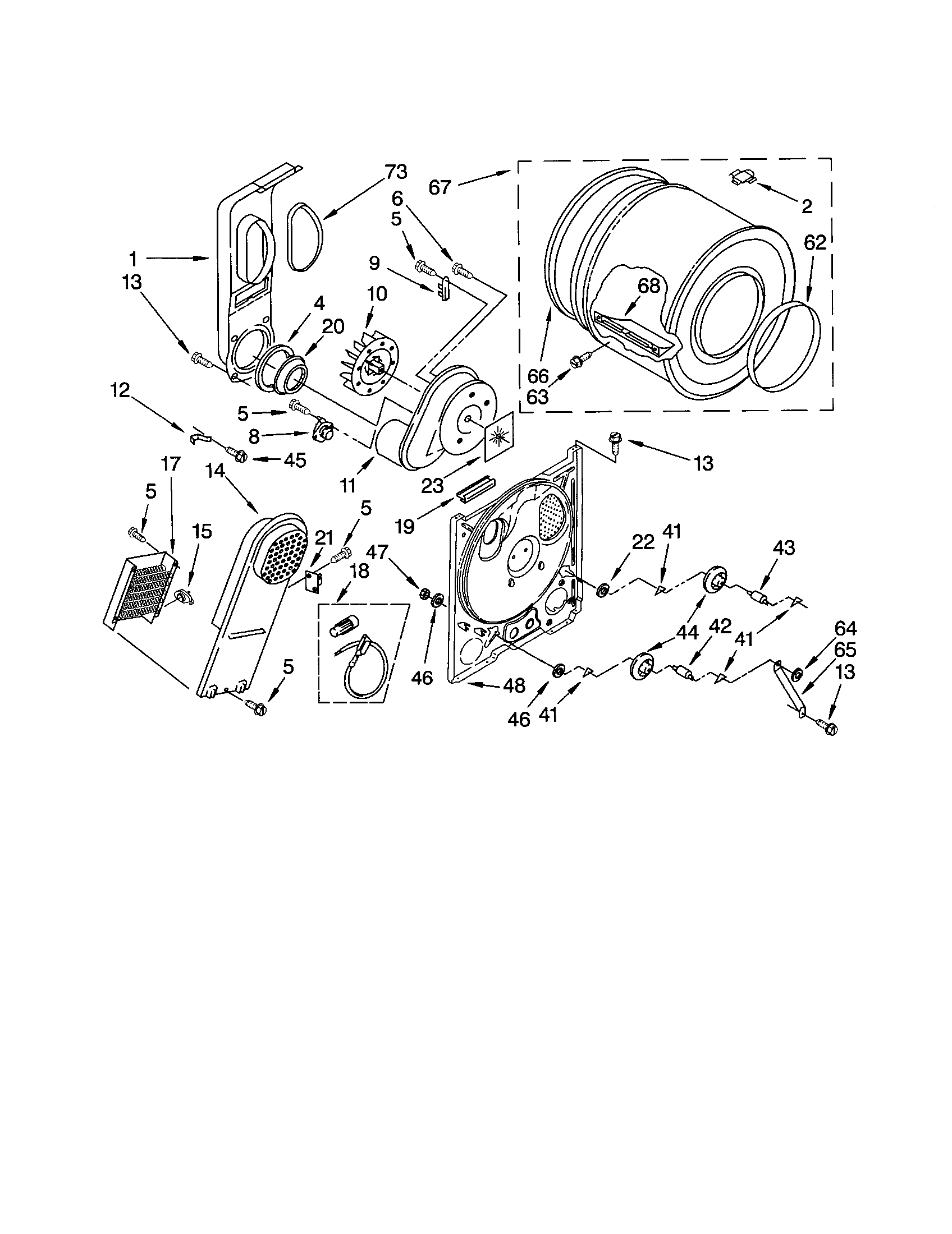 Kenmore 11064202200 bulkhead diagram