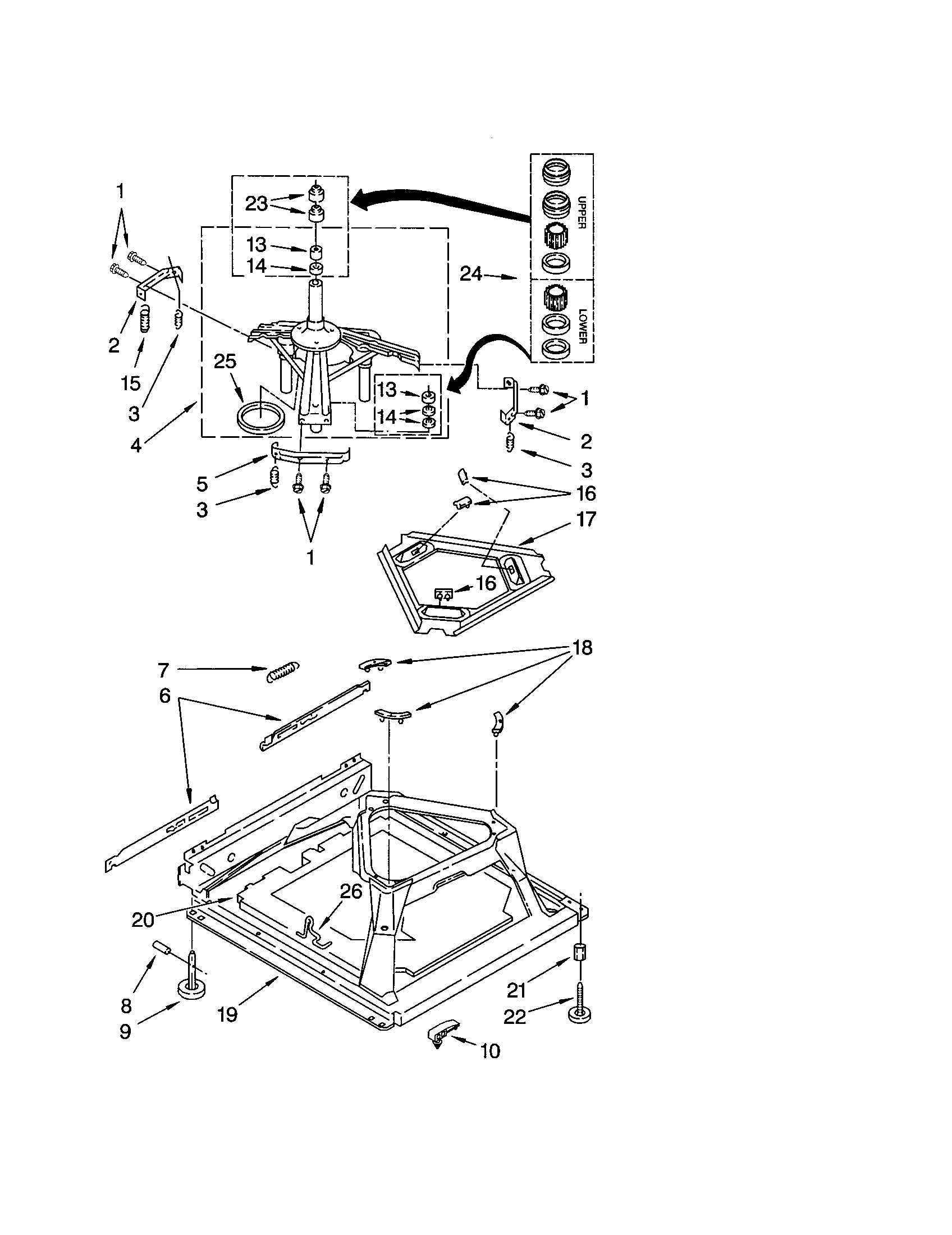 Kenmore 11022974102 machine base diagram