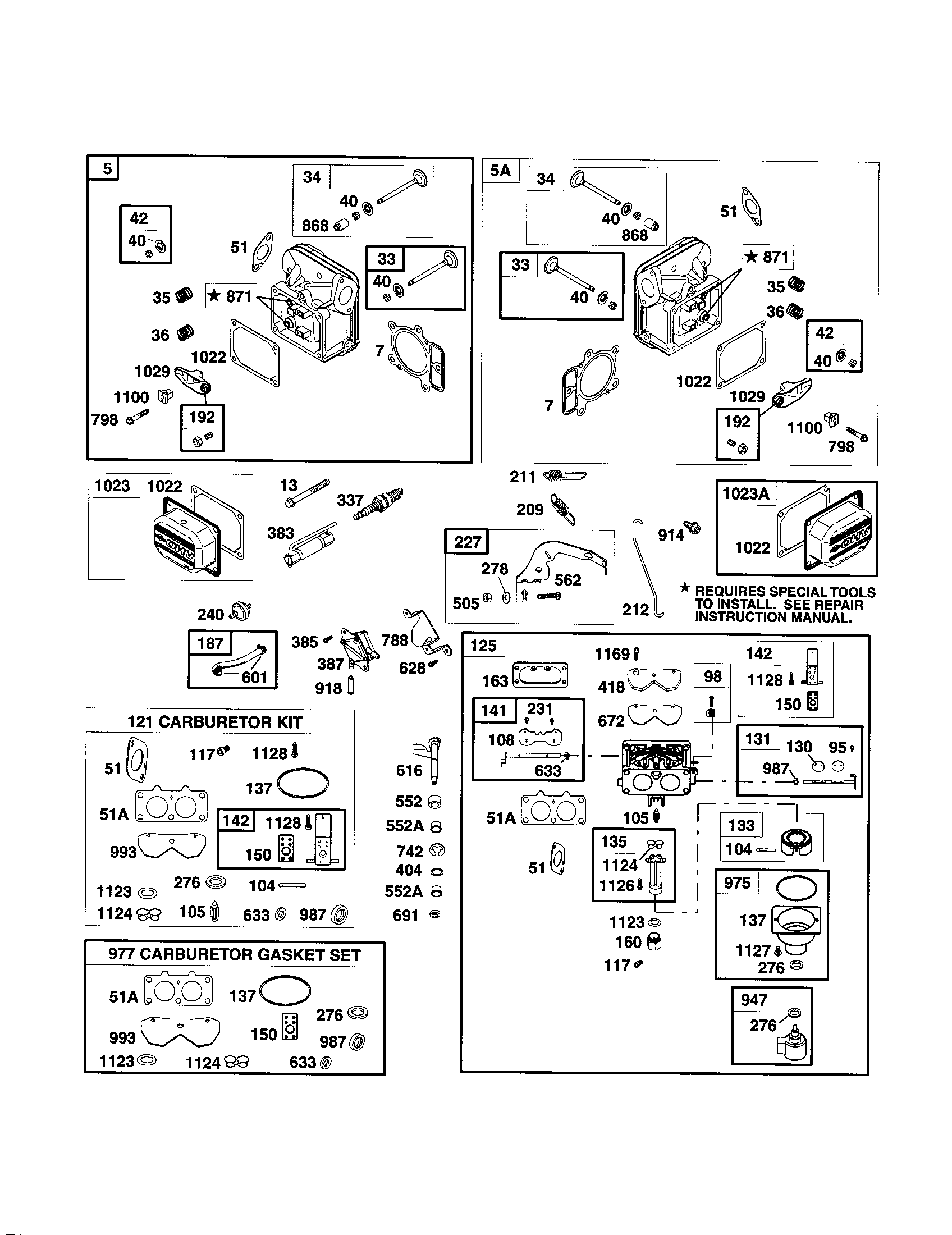 Craftsman 917272464 carburetor/cylinder head diagram