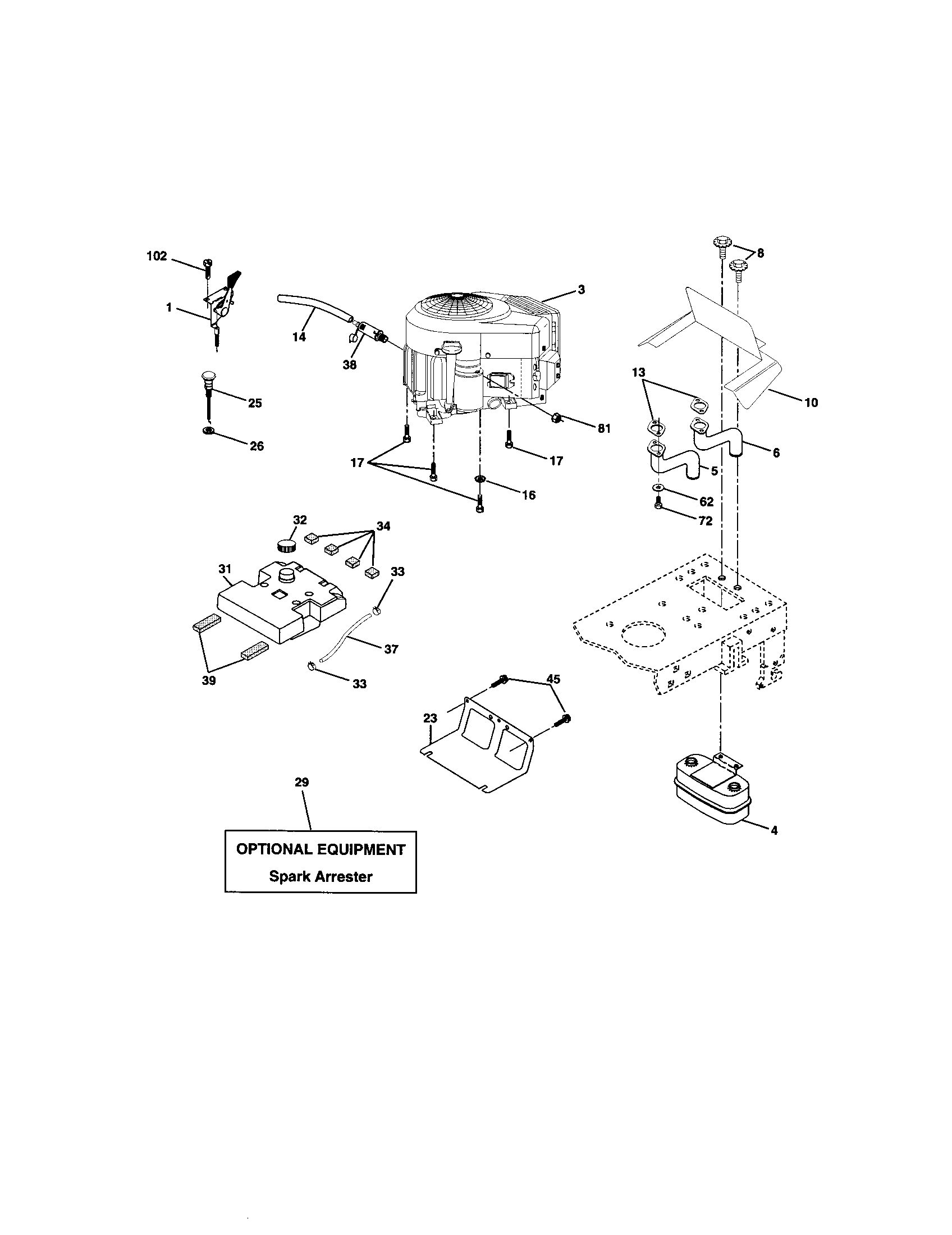 Craftsman 917272454 engine diagram