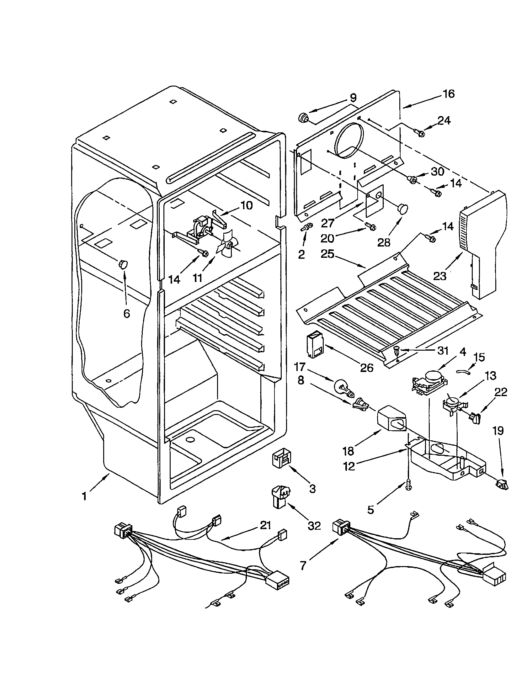 Kenmore 1069354281 liner diagram