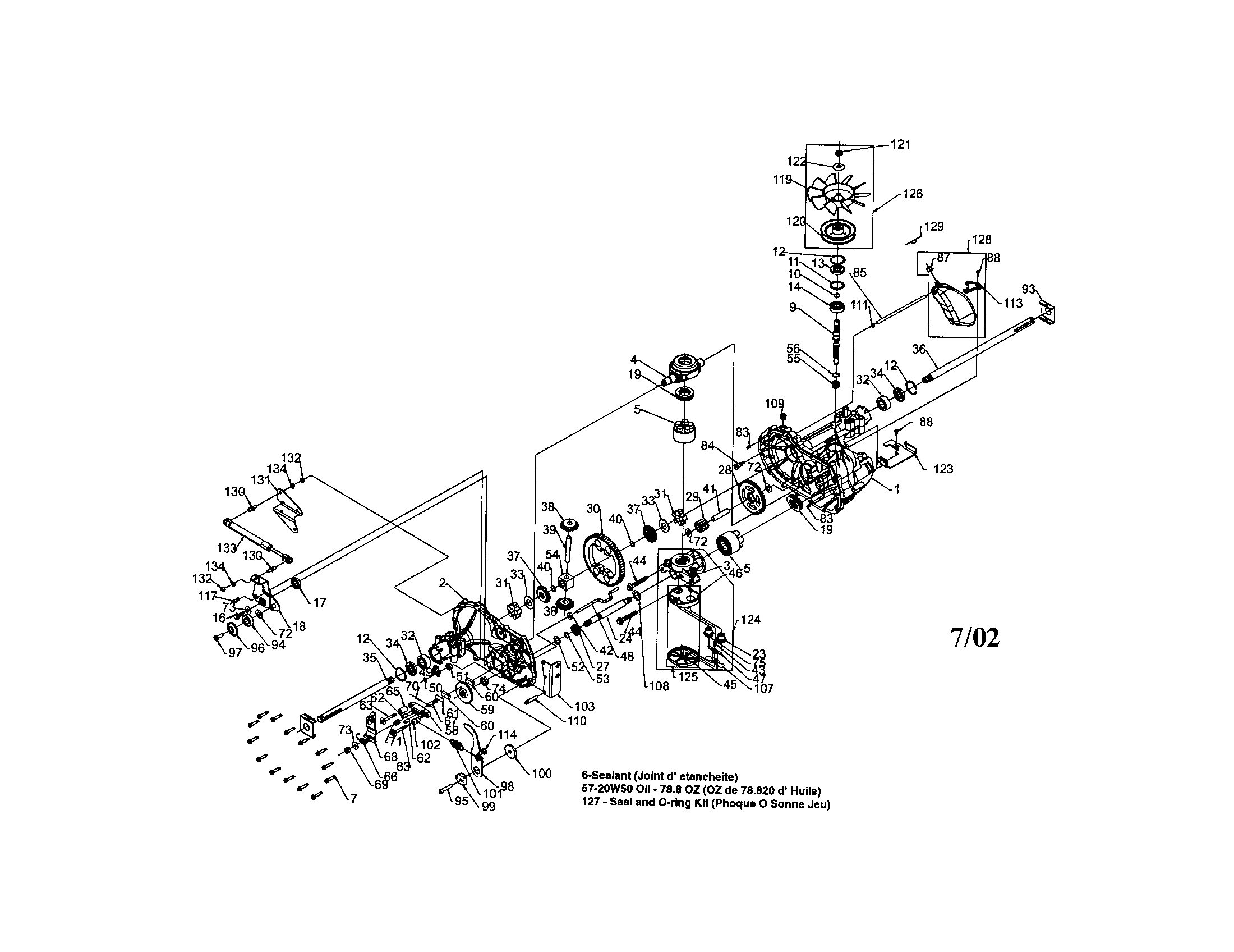 Craftsman 917273241 hydro gear transaxle diagram
