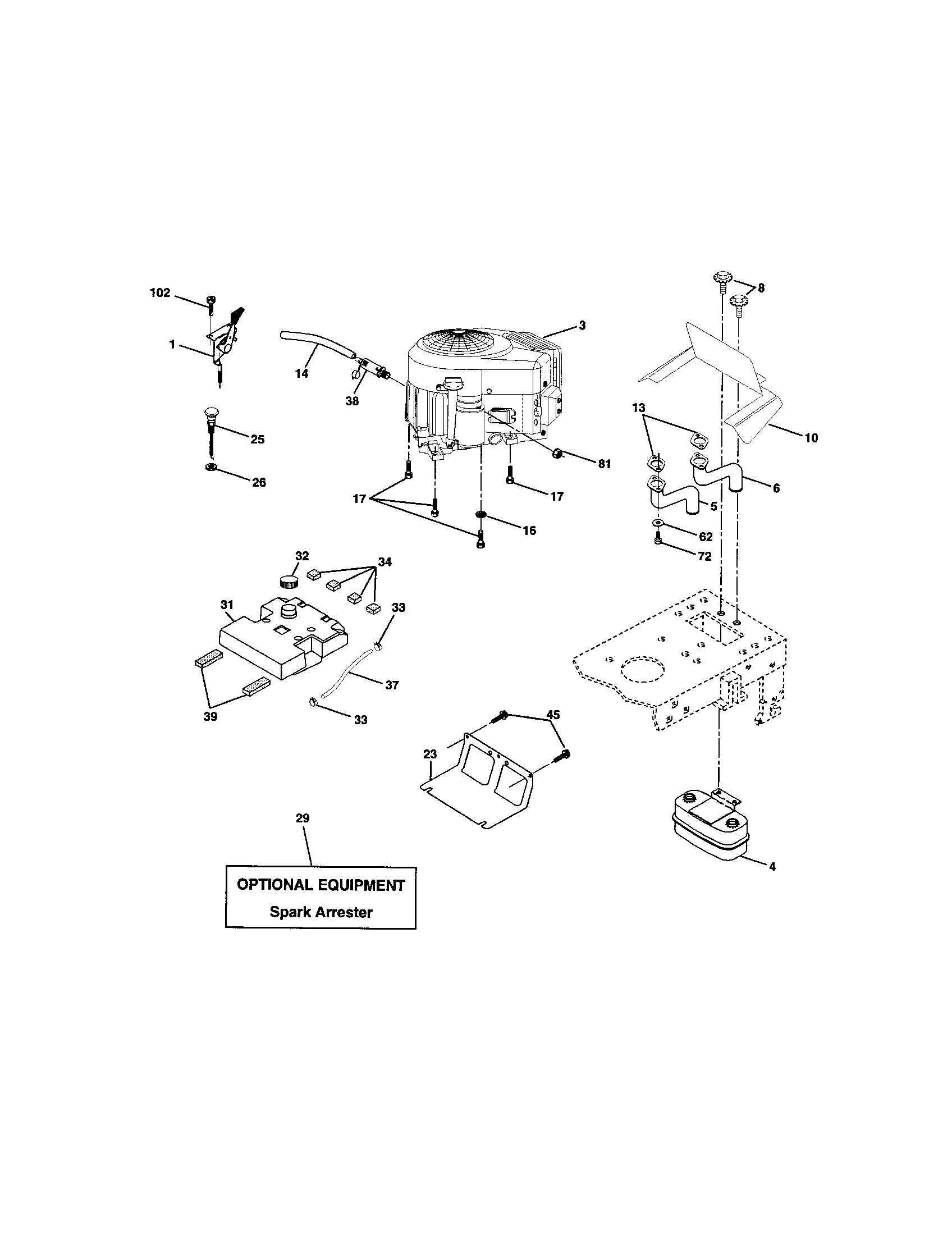 Craftsman 917272464 engine diagram