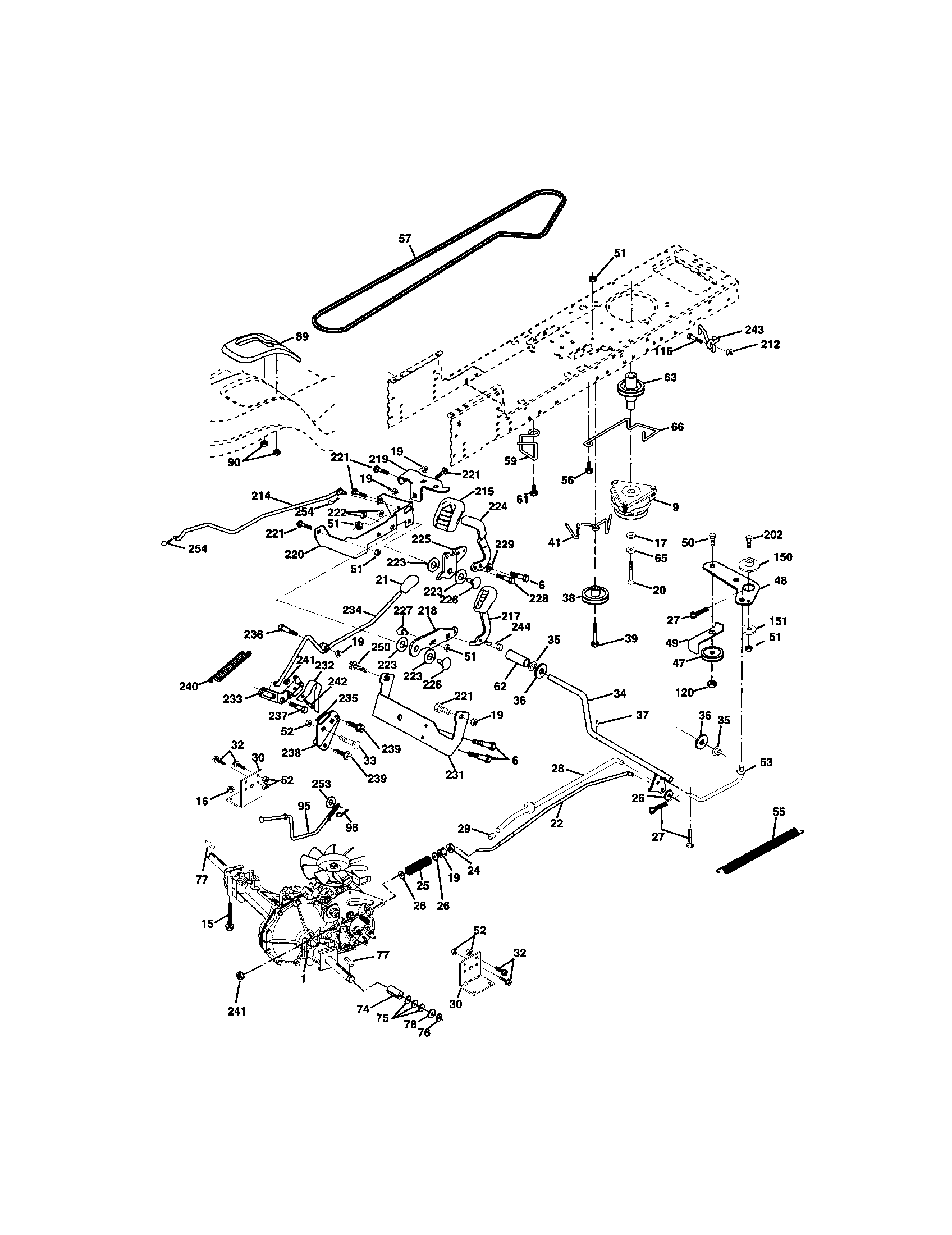 Craftsman 917272265 ground drive diagram