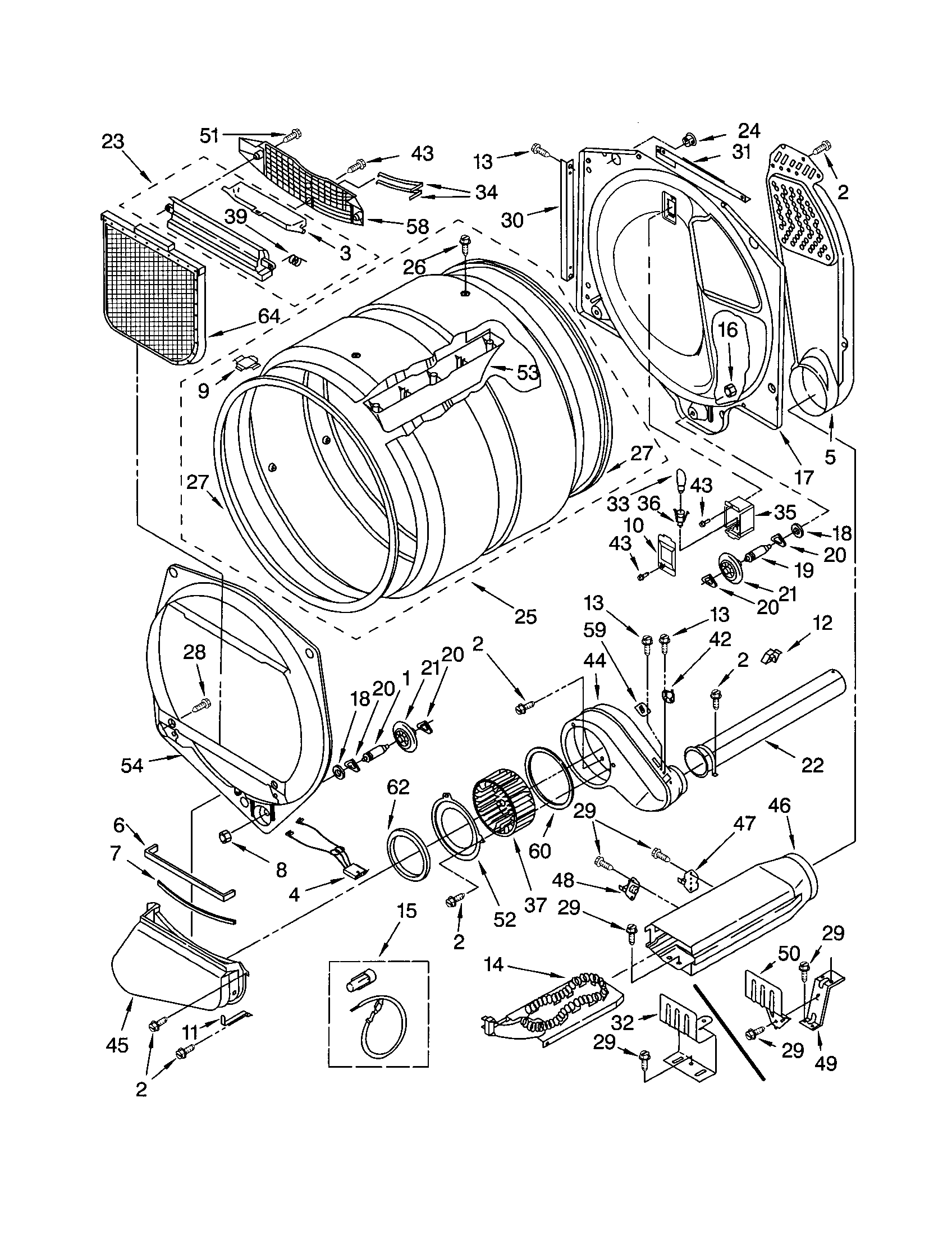 Kenmore 11082822100 bulkhead diagram
