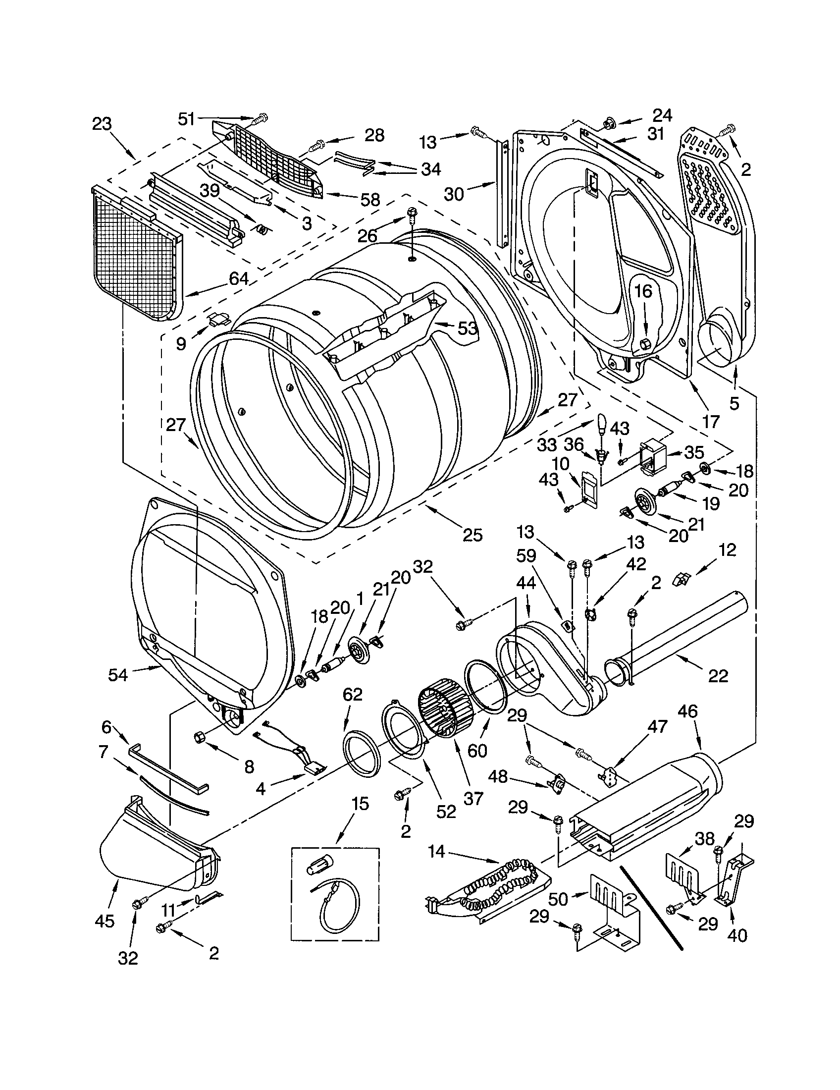 Kenmore 11082822101 bulkhead diagram