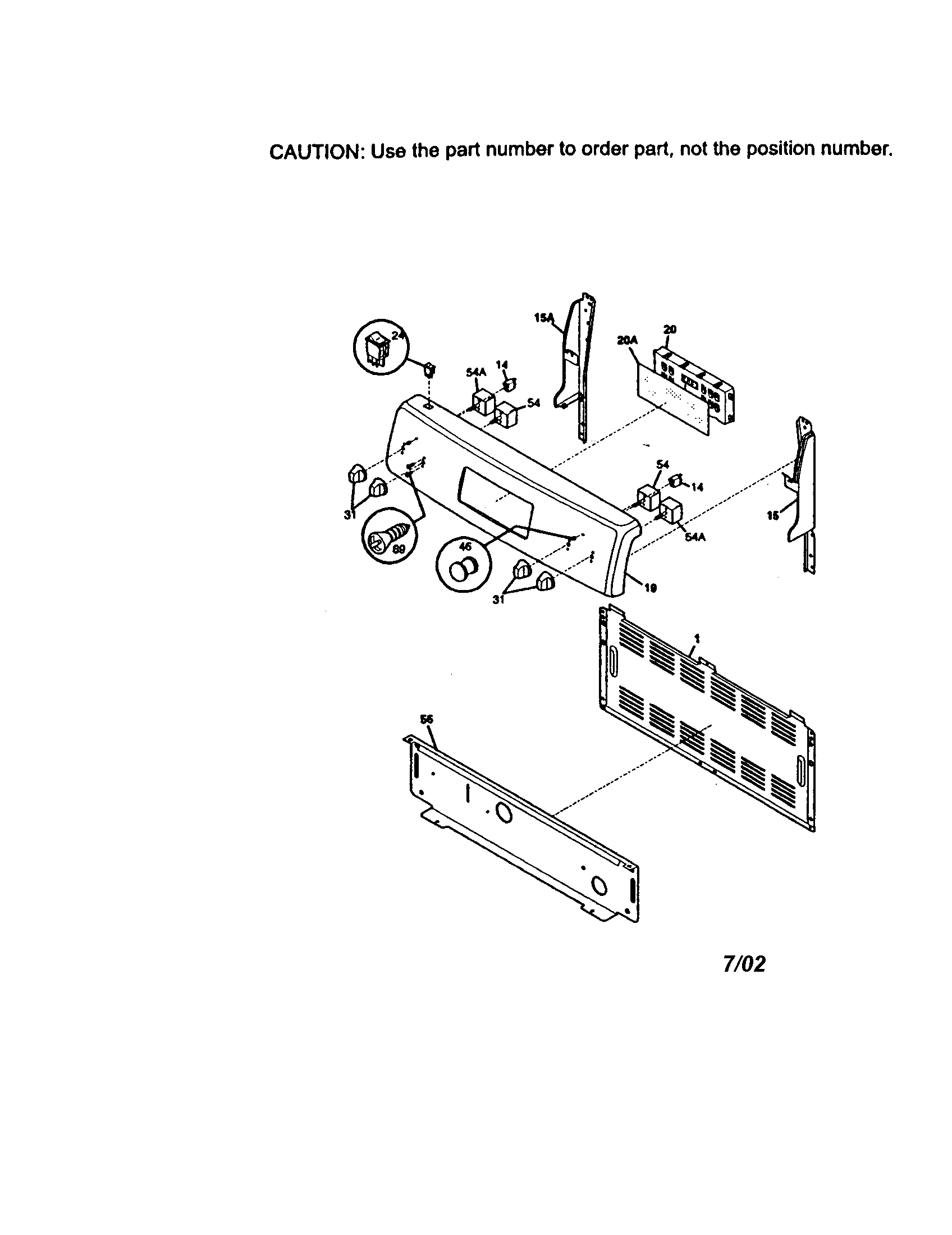 Kenmore 79095412100 backguard diagram