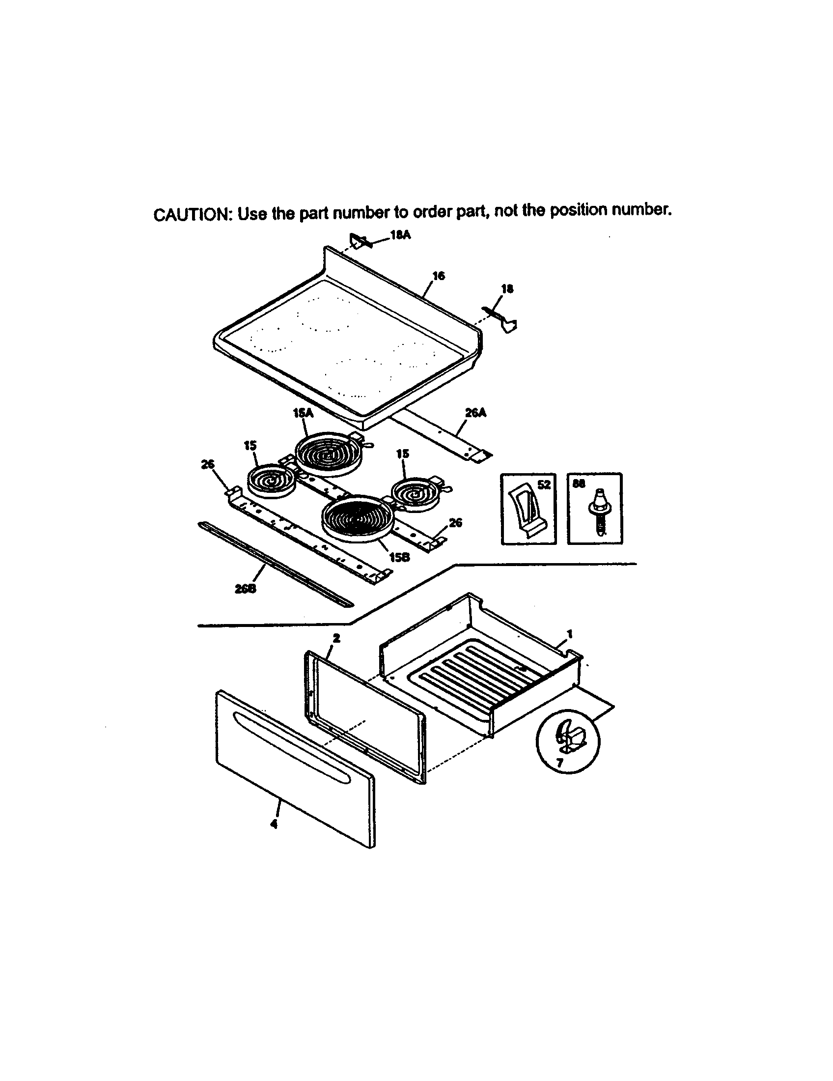 Kenmore 79095412100 top/drawer diagram