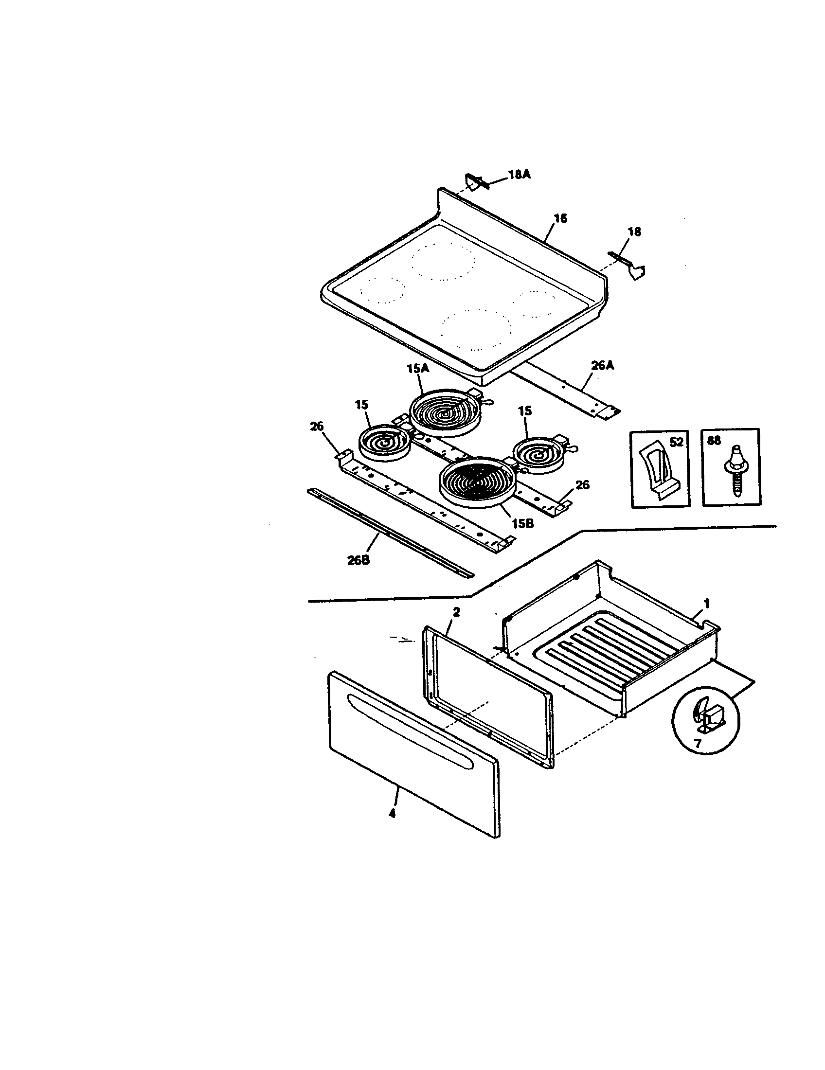 Kenmore 79092419102 top/drawer diagram