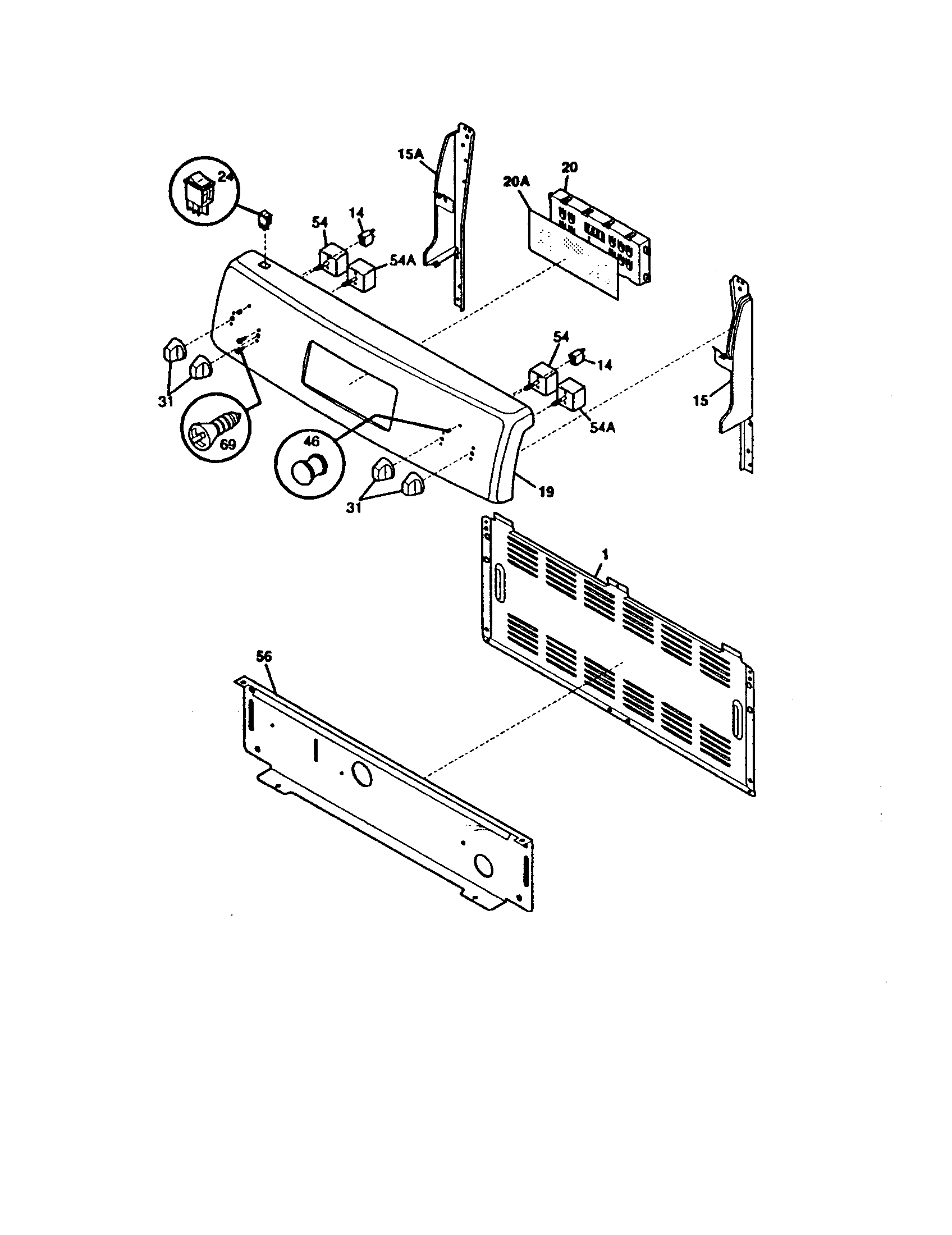 Kenmore 79092419102 backguard diagram