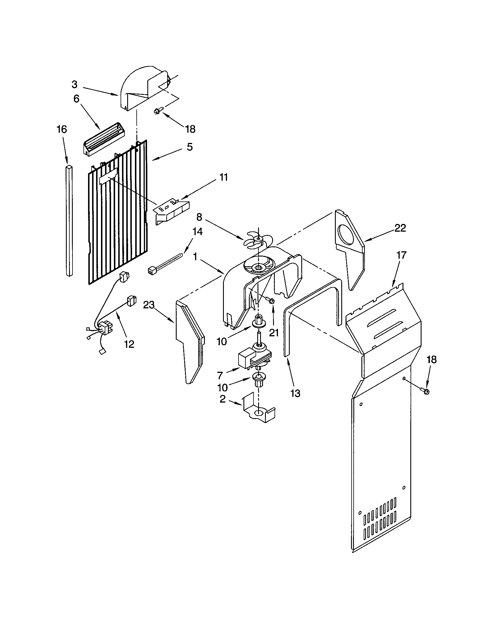 Kenmore 10652014102 air flow diagram