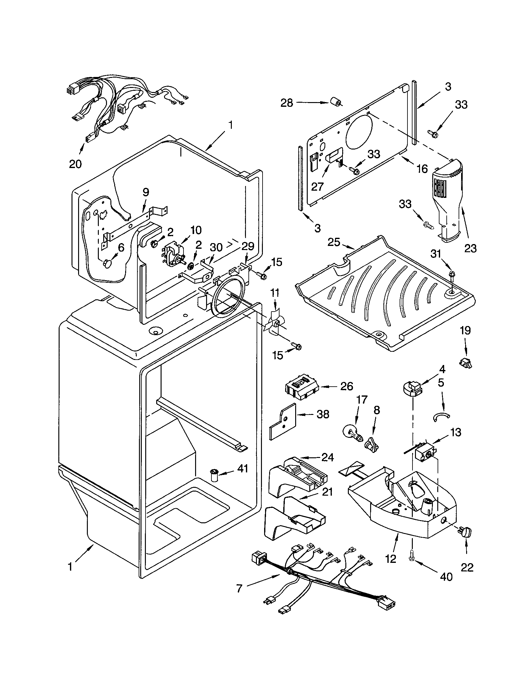 Kenmore 10661912102 liner diagram