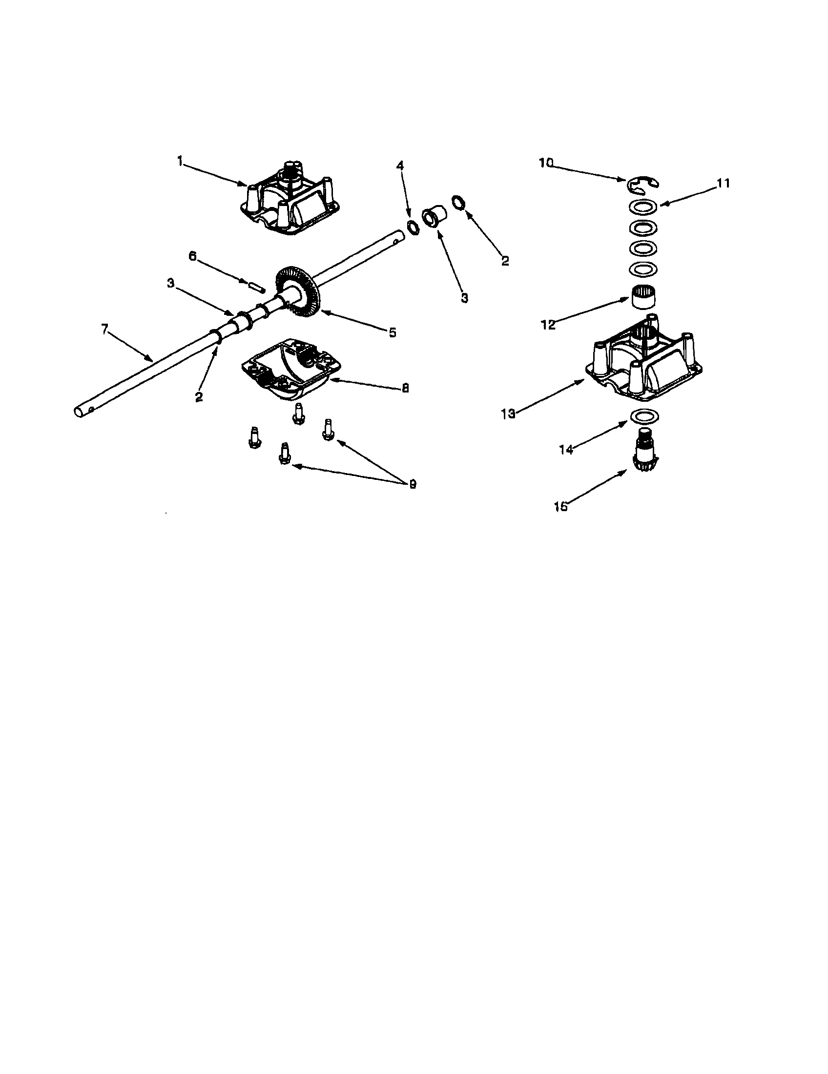MTD 12A-529N062 transmission assembly diagram