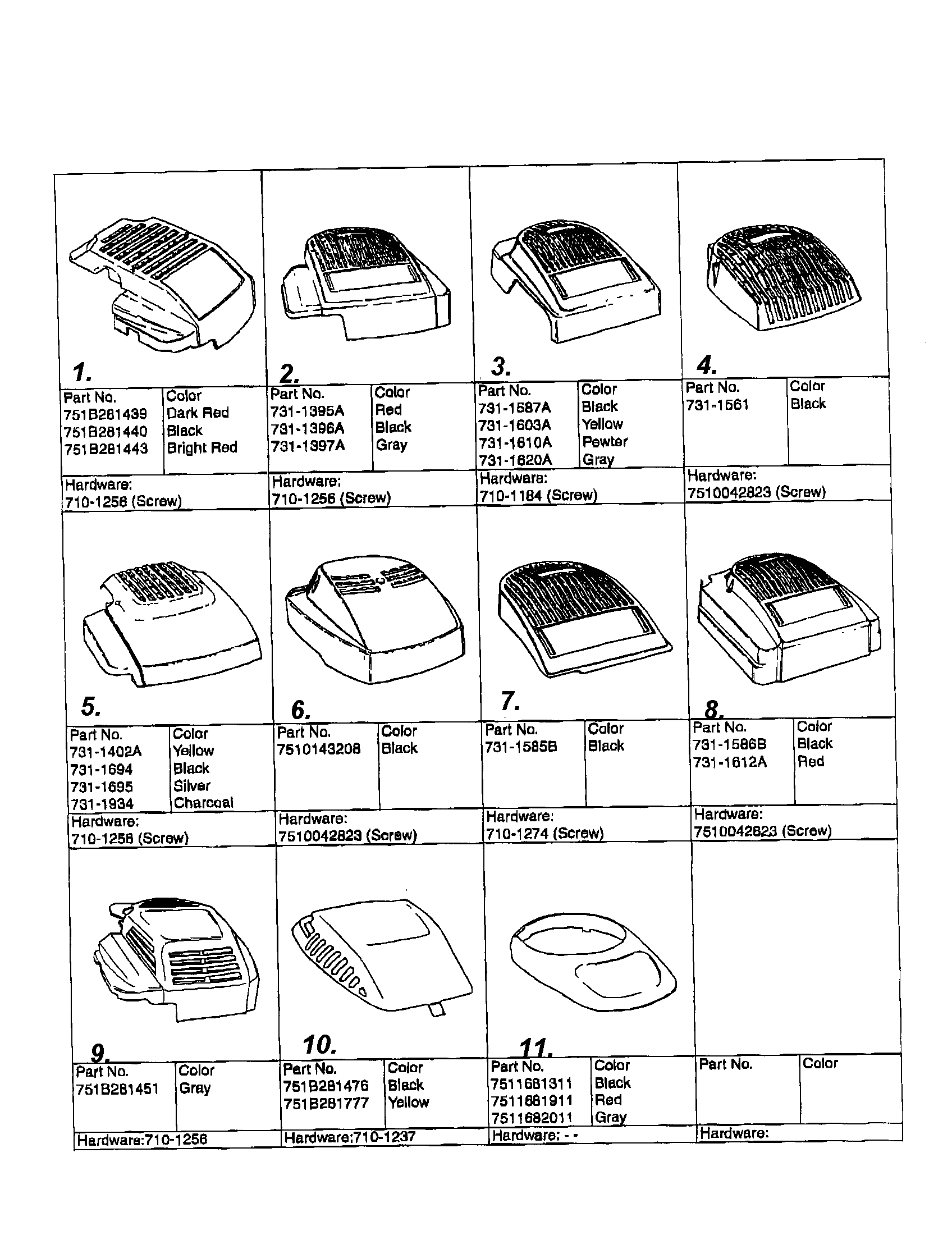 MTD 12A-529N062 engine shrouds diagram