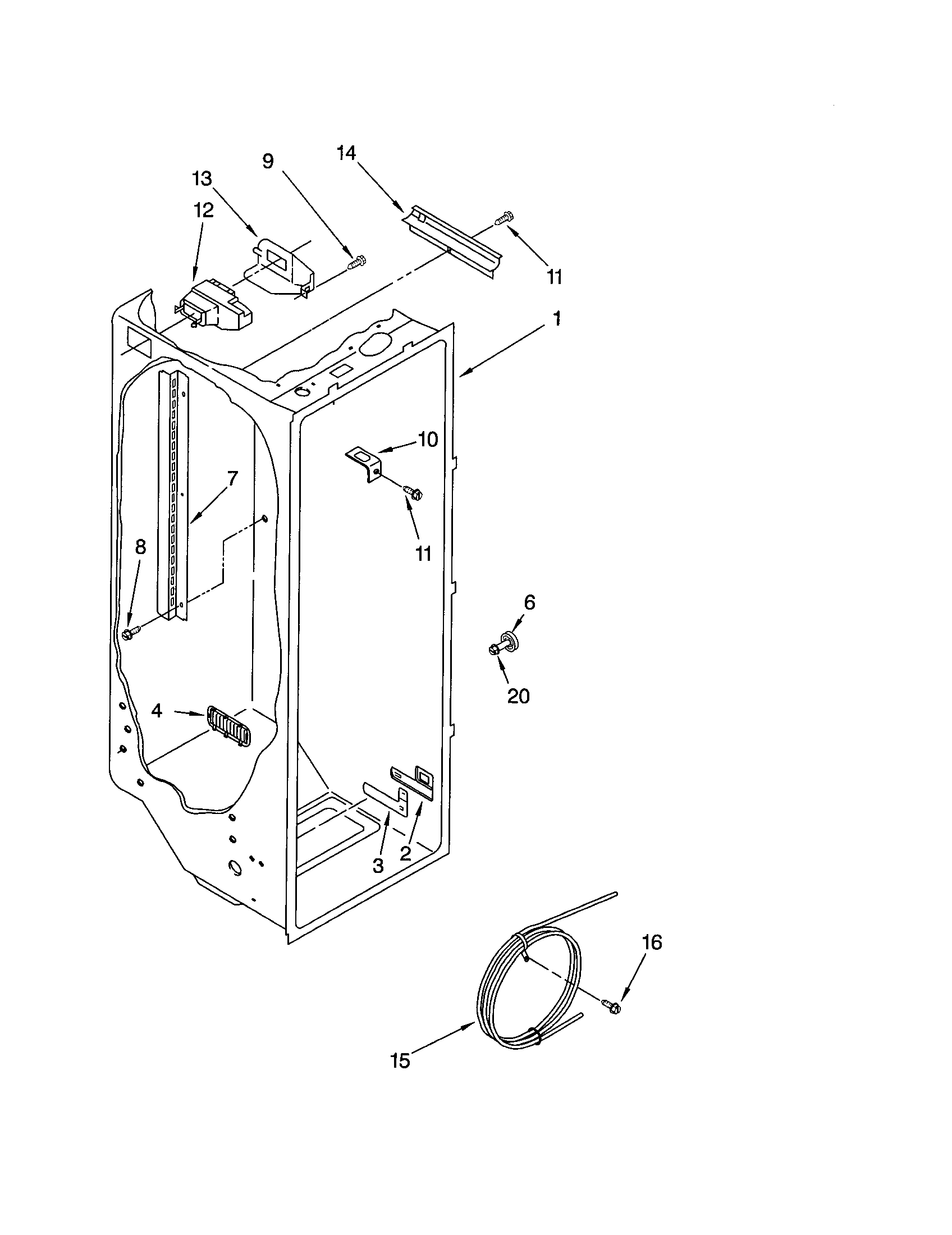 Kenmore 10652014104 refrigerator liner diagram
