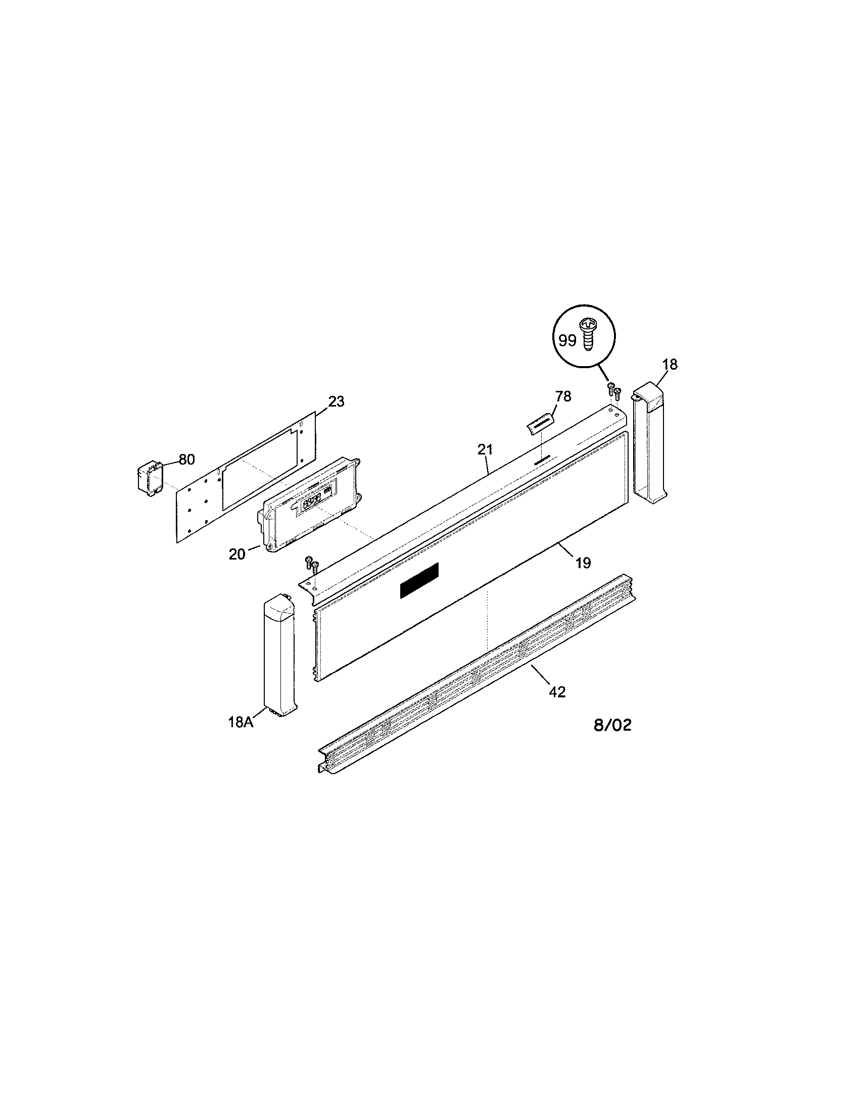 Frigidaire FEB786CESH control panel diagram