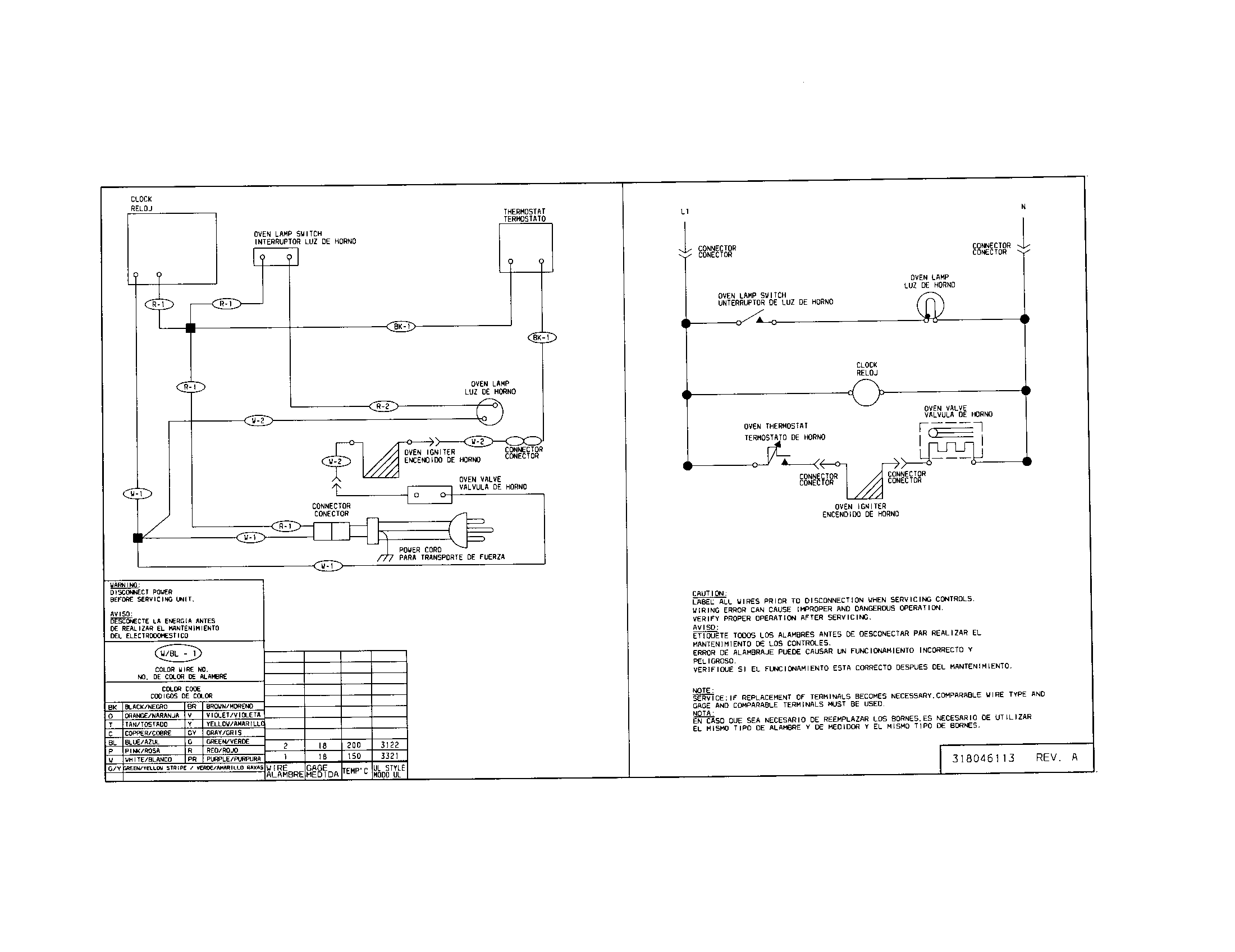 Frigidaire FGB24T3ABA wiring diagram diagram