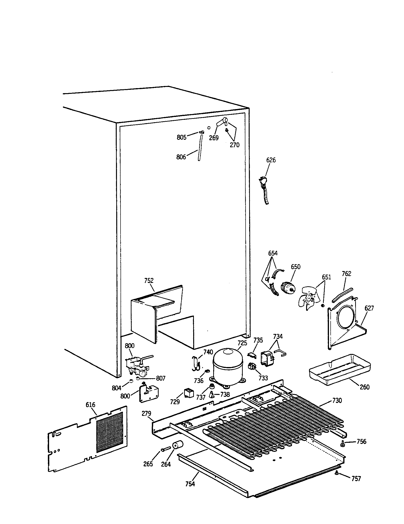 GE TFH30PRTABB unit parts diagram