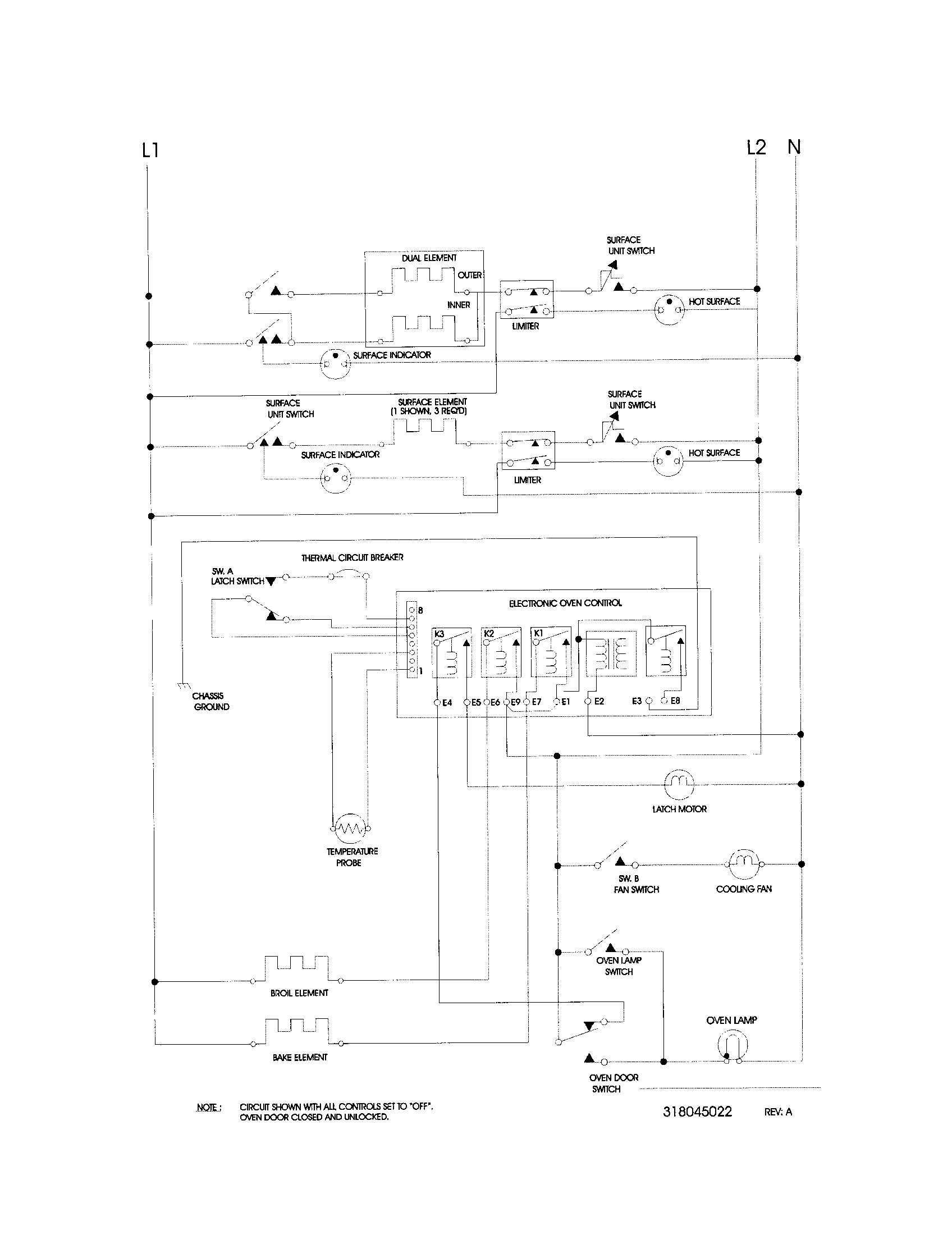 Frigidaire FED367CEBE wiring diagram (i) diagram
