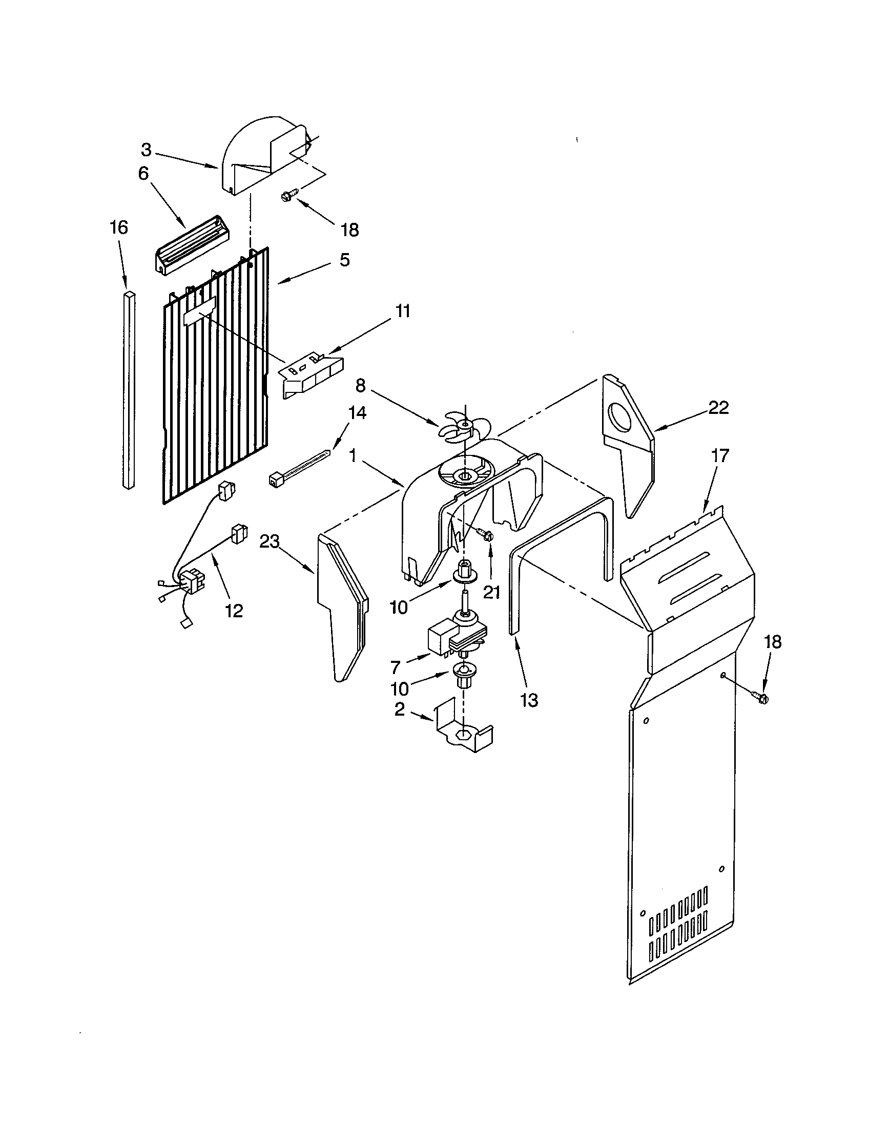 Kenmore 10652224102 air flow diagram