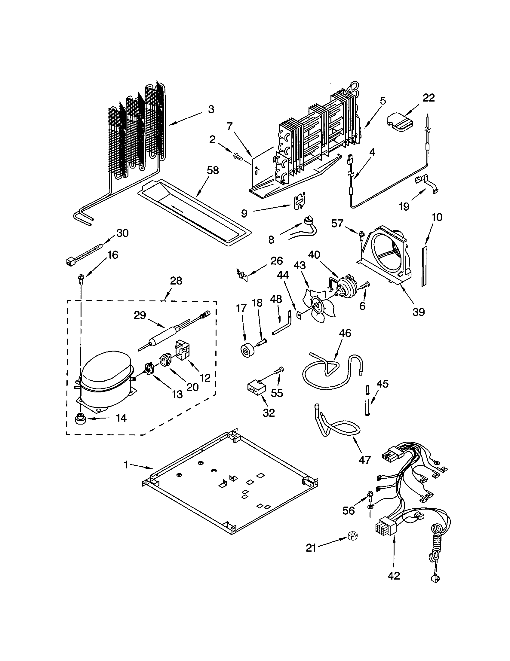 Kenmore 10660832100 unit diagram